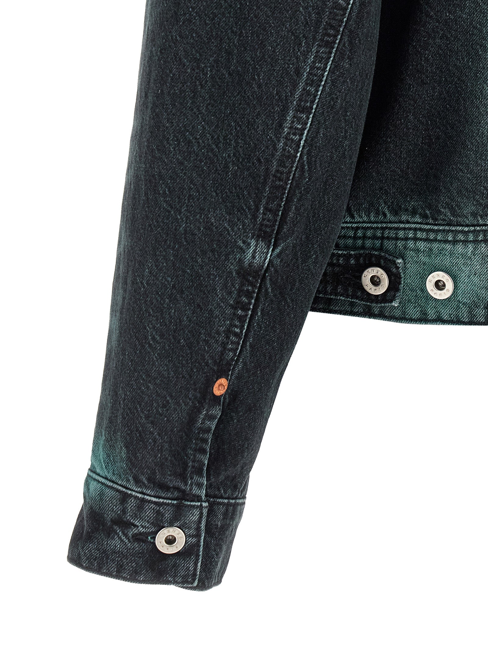 Kenzo Gray Cotton Denim Jacket Kenzo