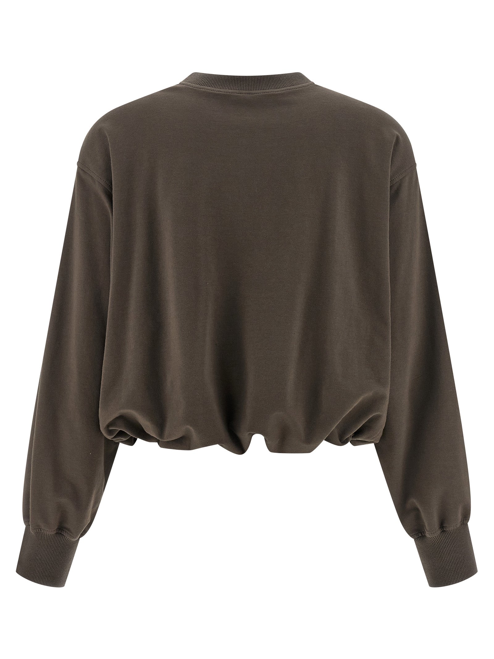 Brunello Cucinelli Brown Cotton Sweatshirt Brunello Cucinelli