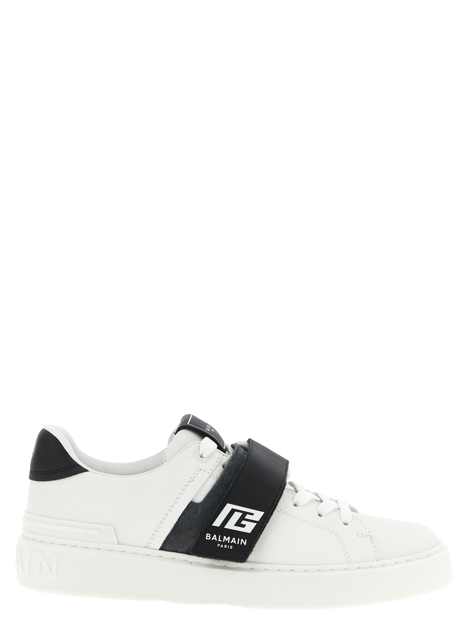 Balmain Bicolor Calfskin Low Top Sneakers Balmain