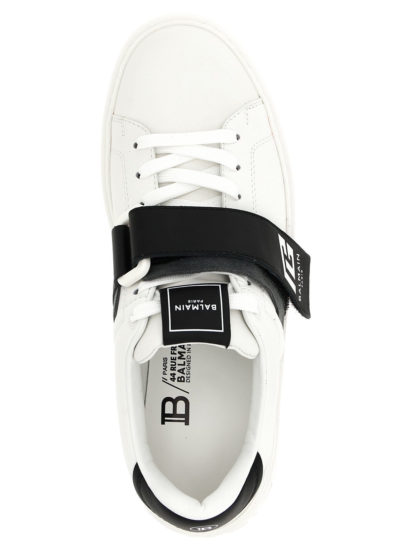 Balmain Bicolor Calfskin Low Top Sneakers Balmain