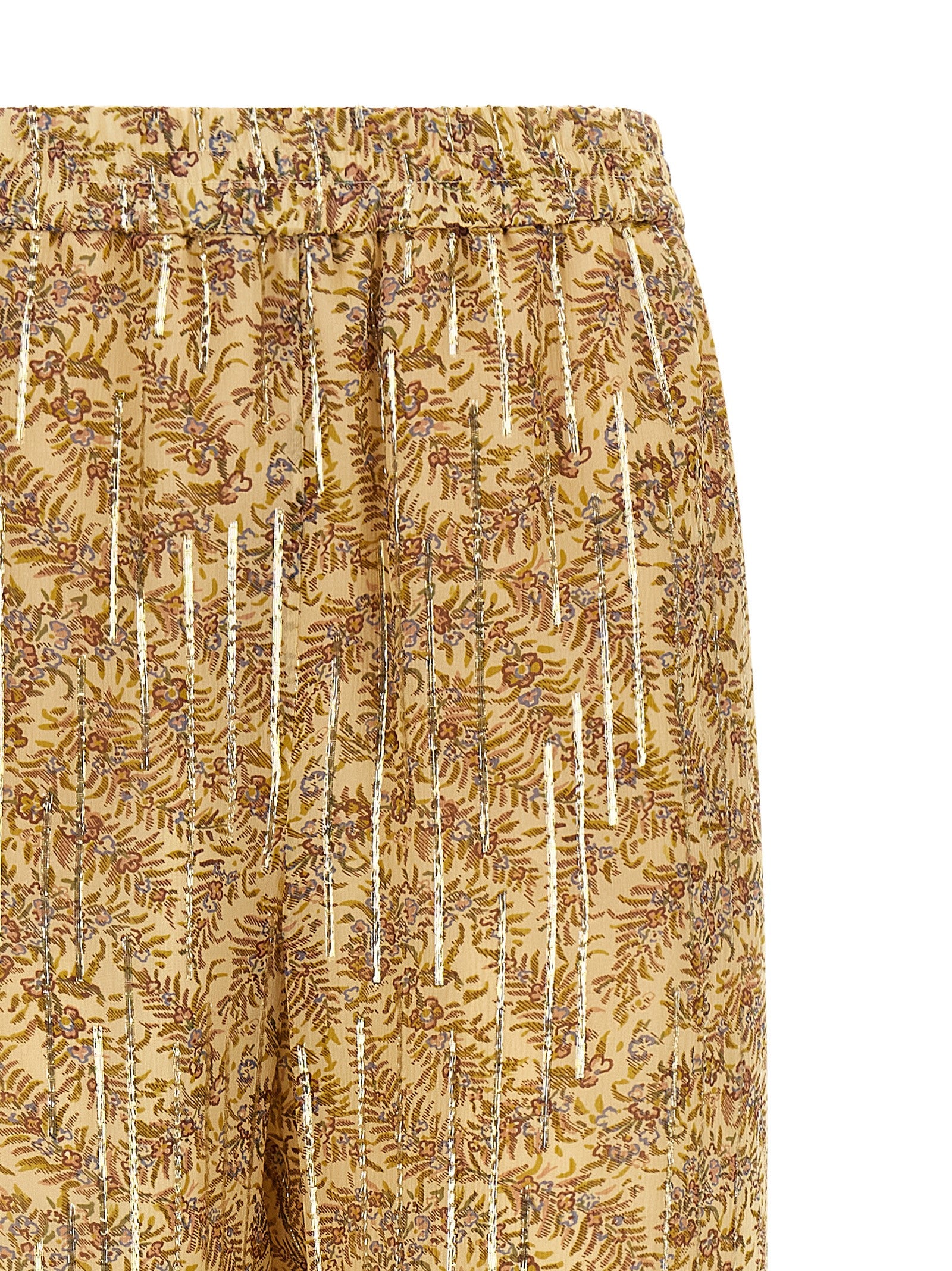 Valentino Garavani Multicolor Silk Casual Pants Valentino Garavani