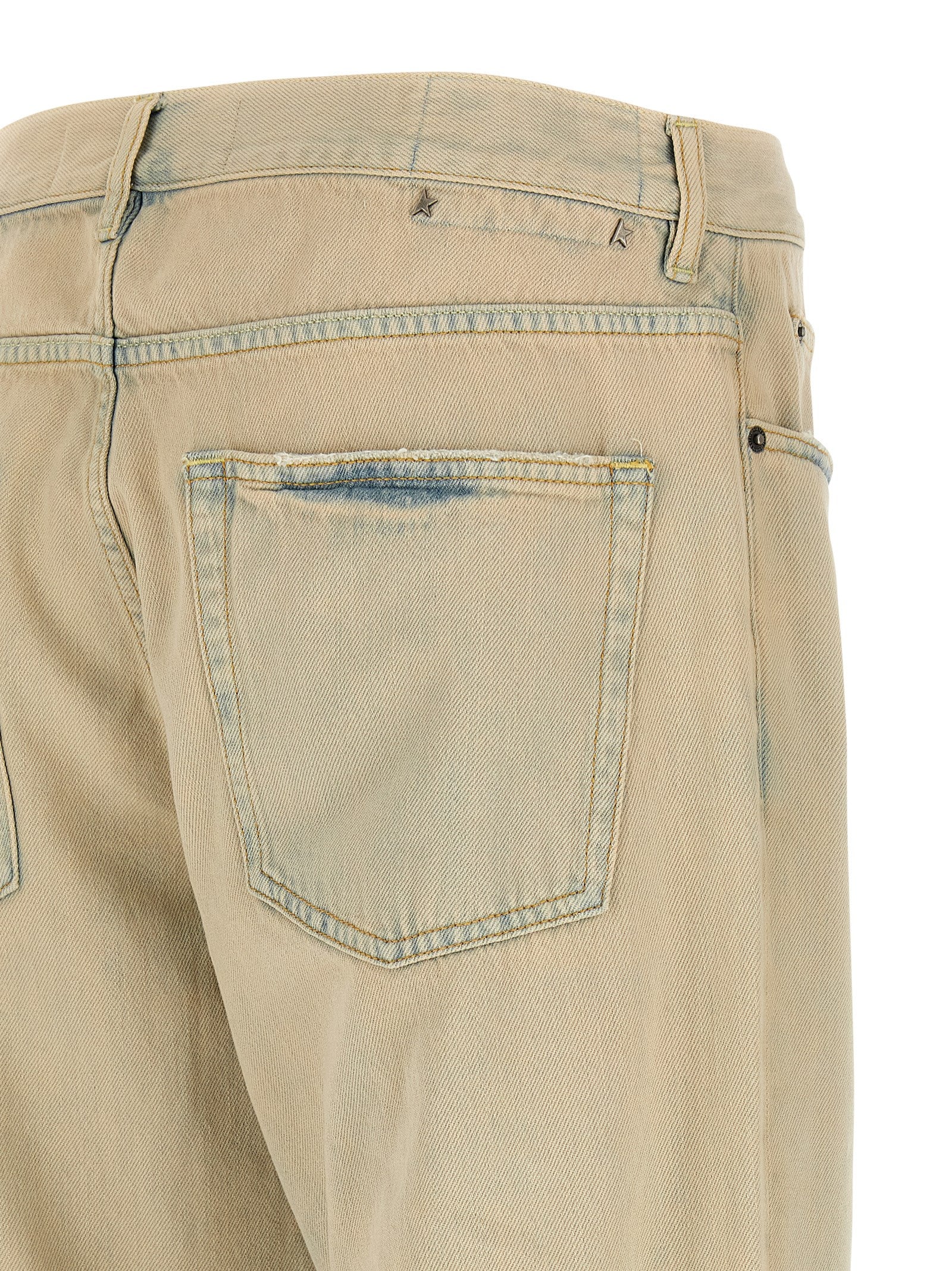 Golden Goose Beige Cotton Jeans Denim Golden Goose
