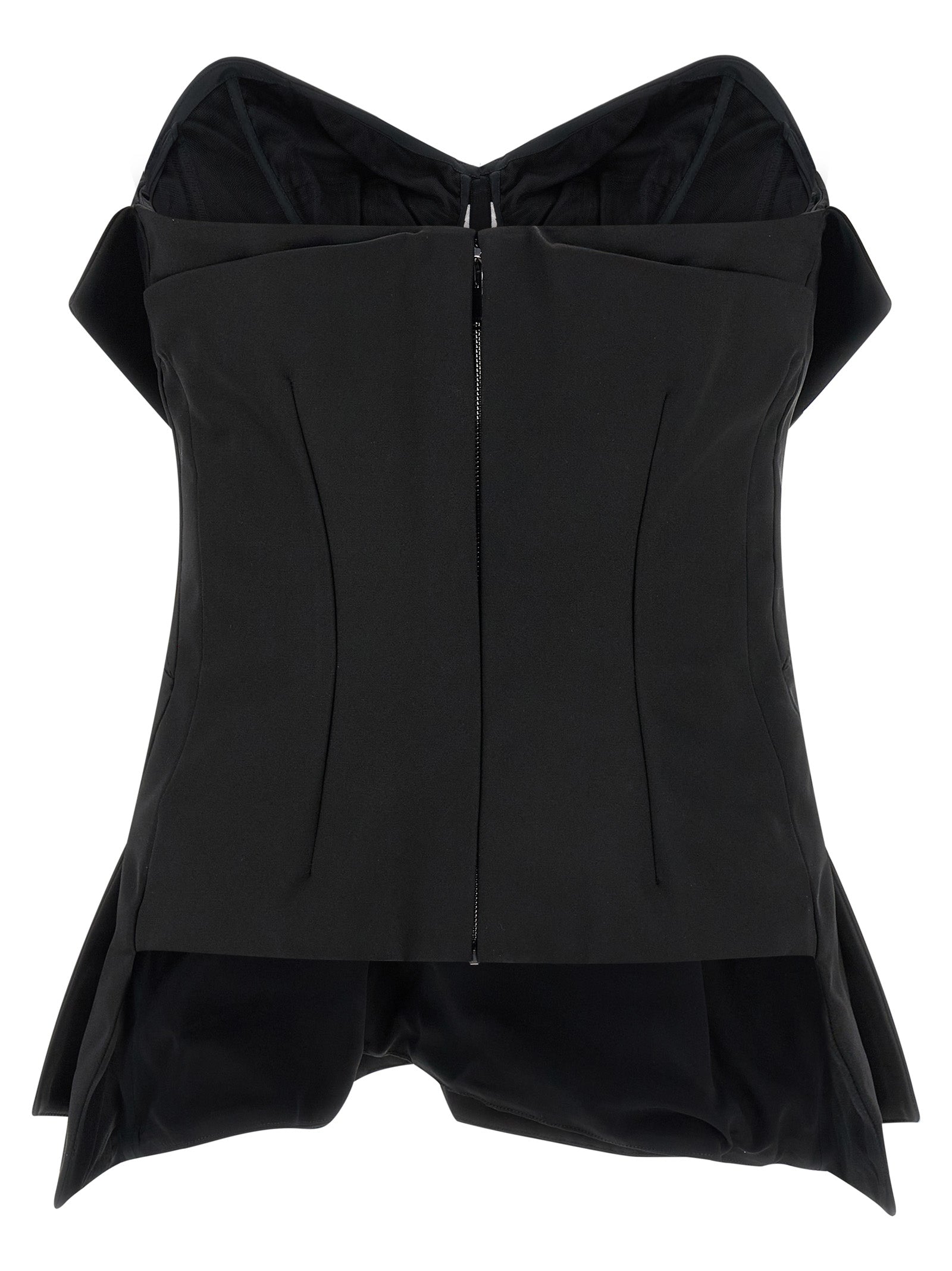 Alexander McQueen Black Polyester Tank Tops Alexander McQueen