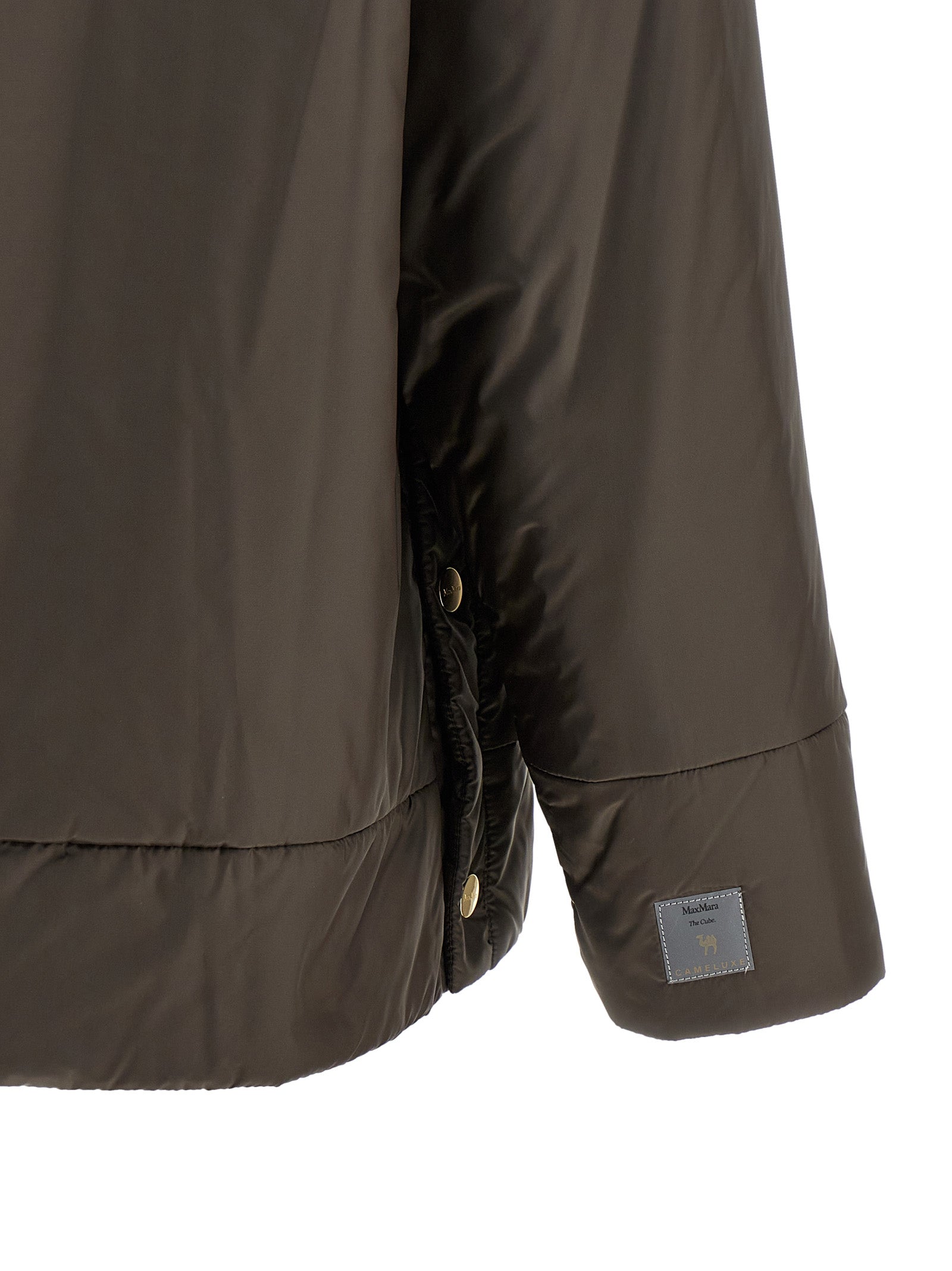 Max Mara Brown Polyester Shell Jacket Max Mara
