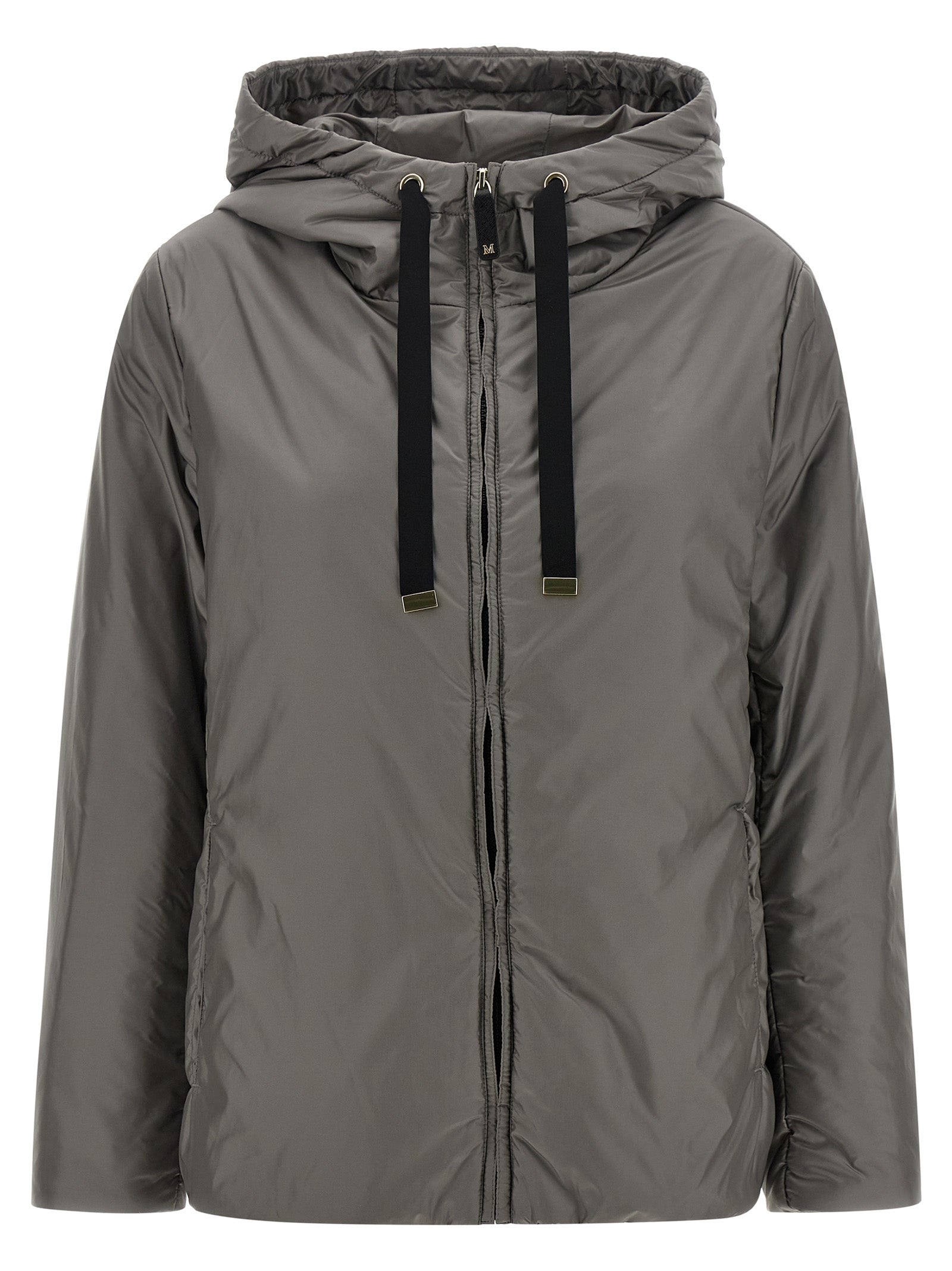 Max Mara Gray Polyester Jacket Max Mara
