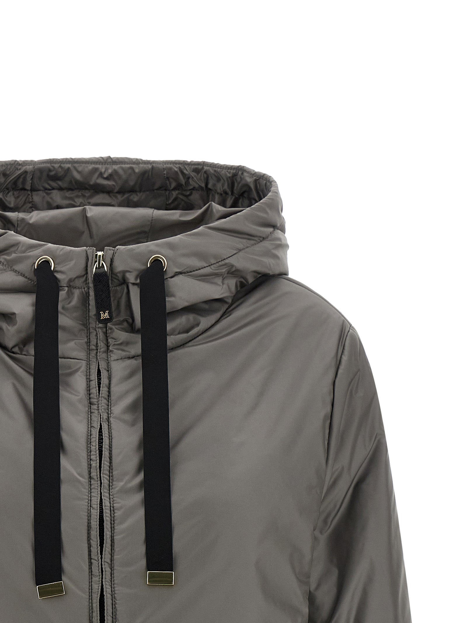 Max Mara Gray Polyester Jacket Max Mara