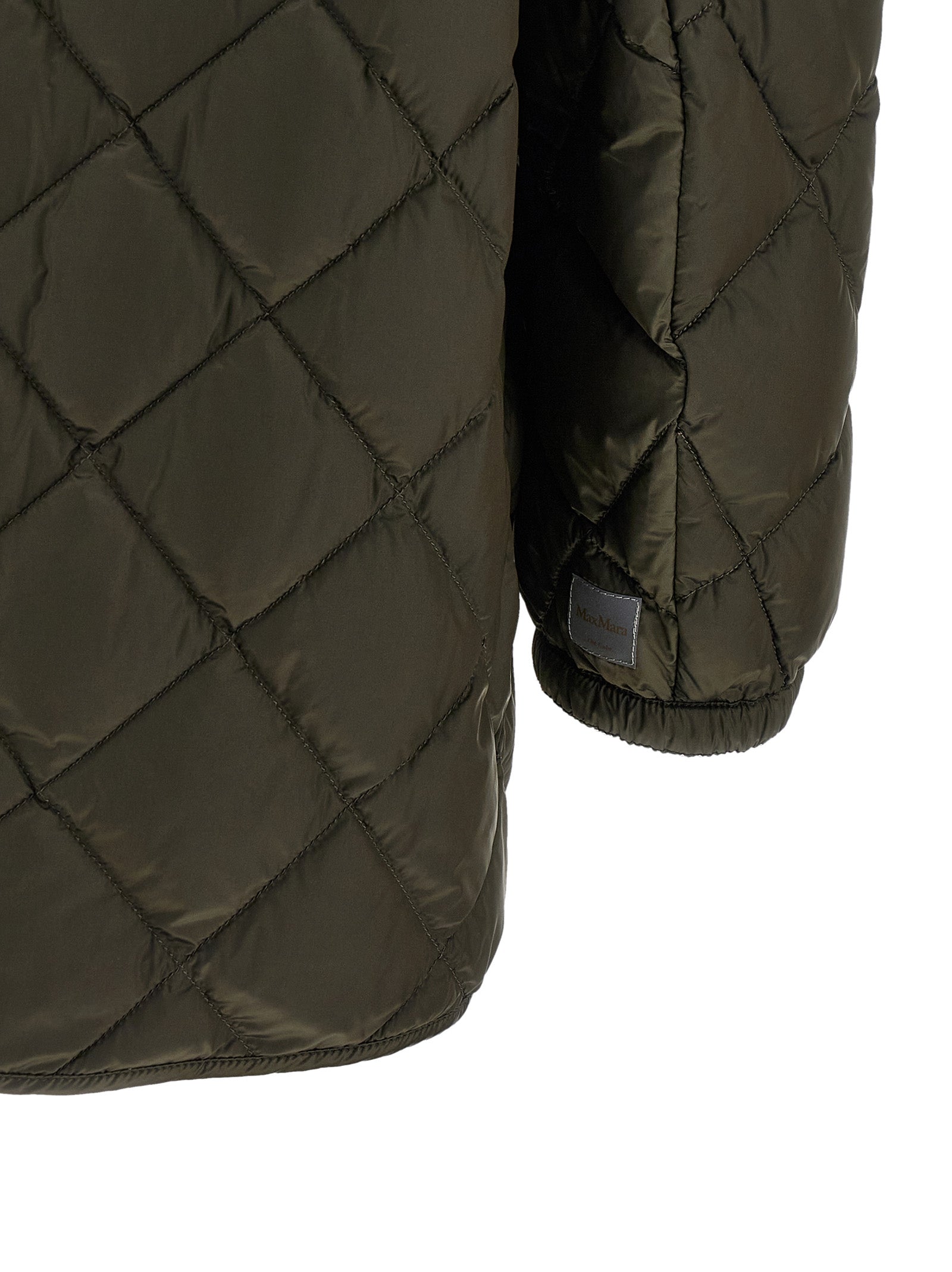 Max Mara Bicolor Polyamide Full-Length Jacket Max Mara