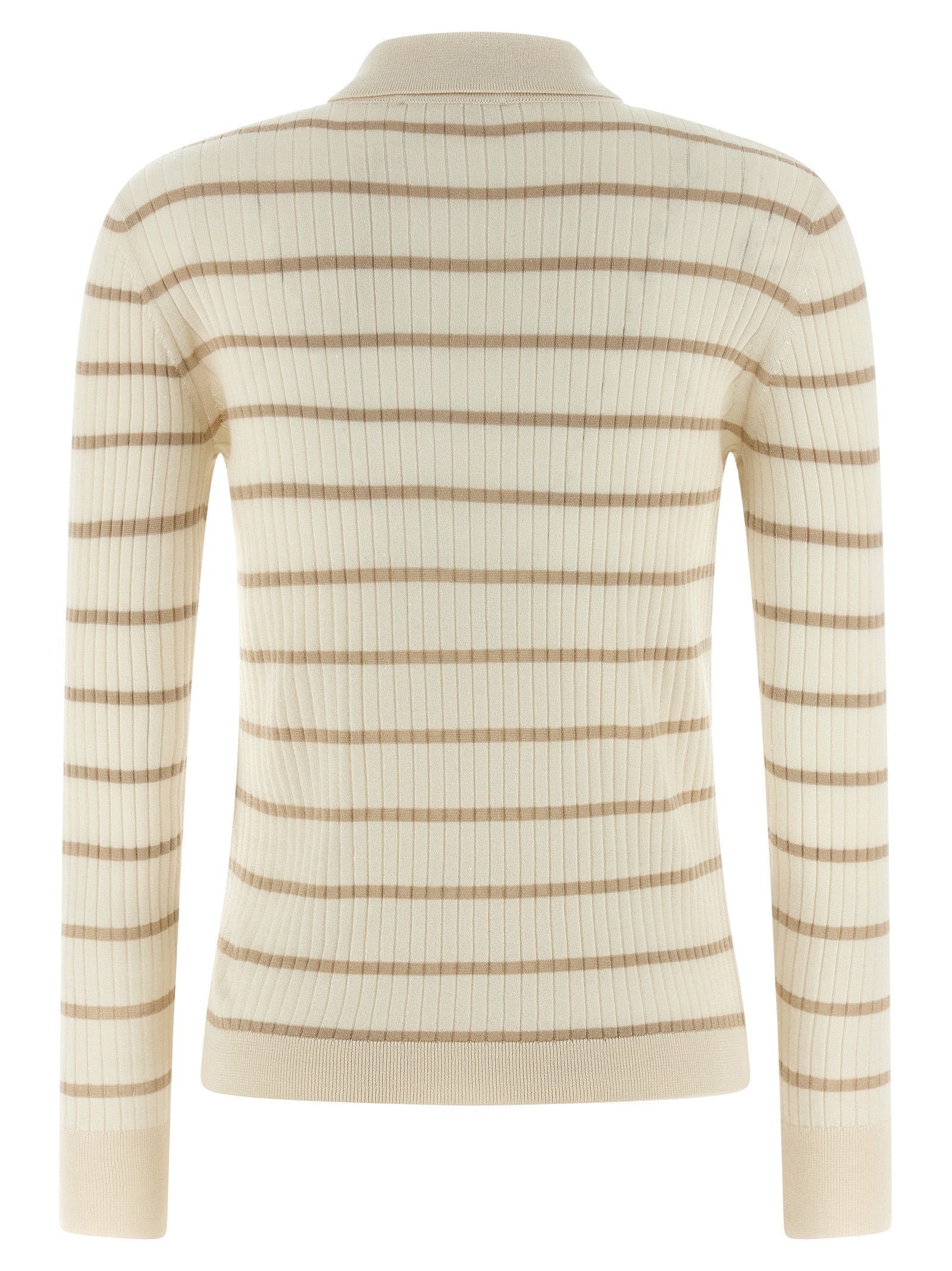 Max Mara Beige Cashmere Polo Shirt Max Mara