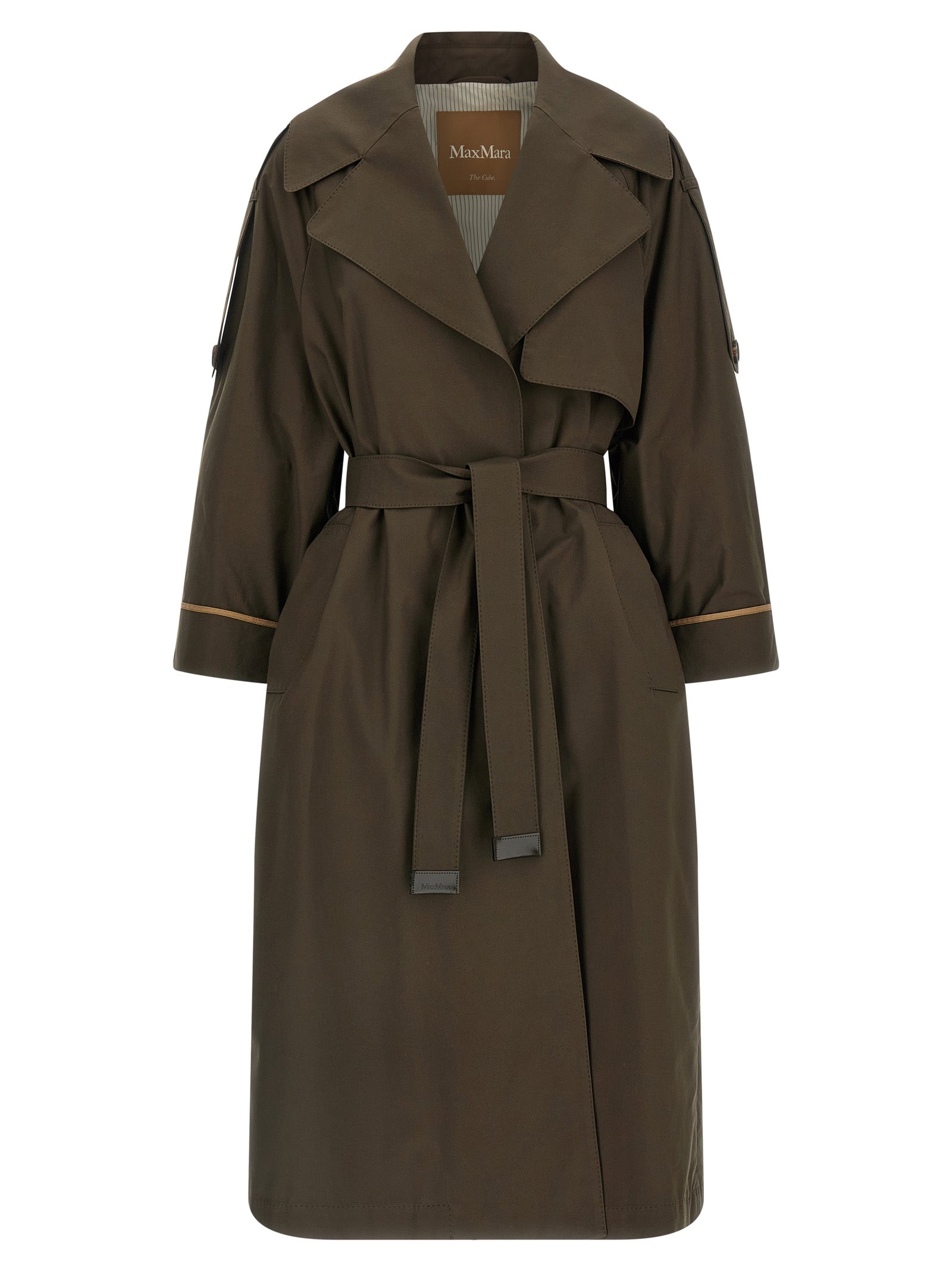 Max Mara Bicolor Cotton Coat Max Mara