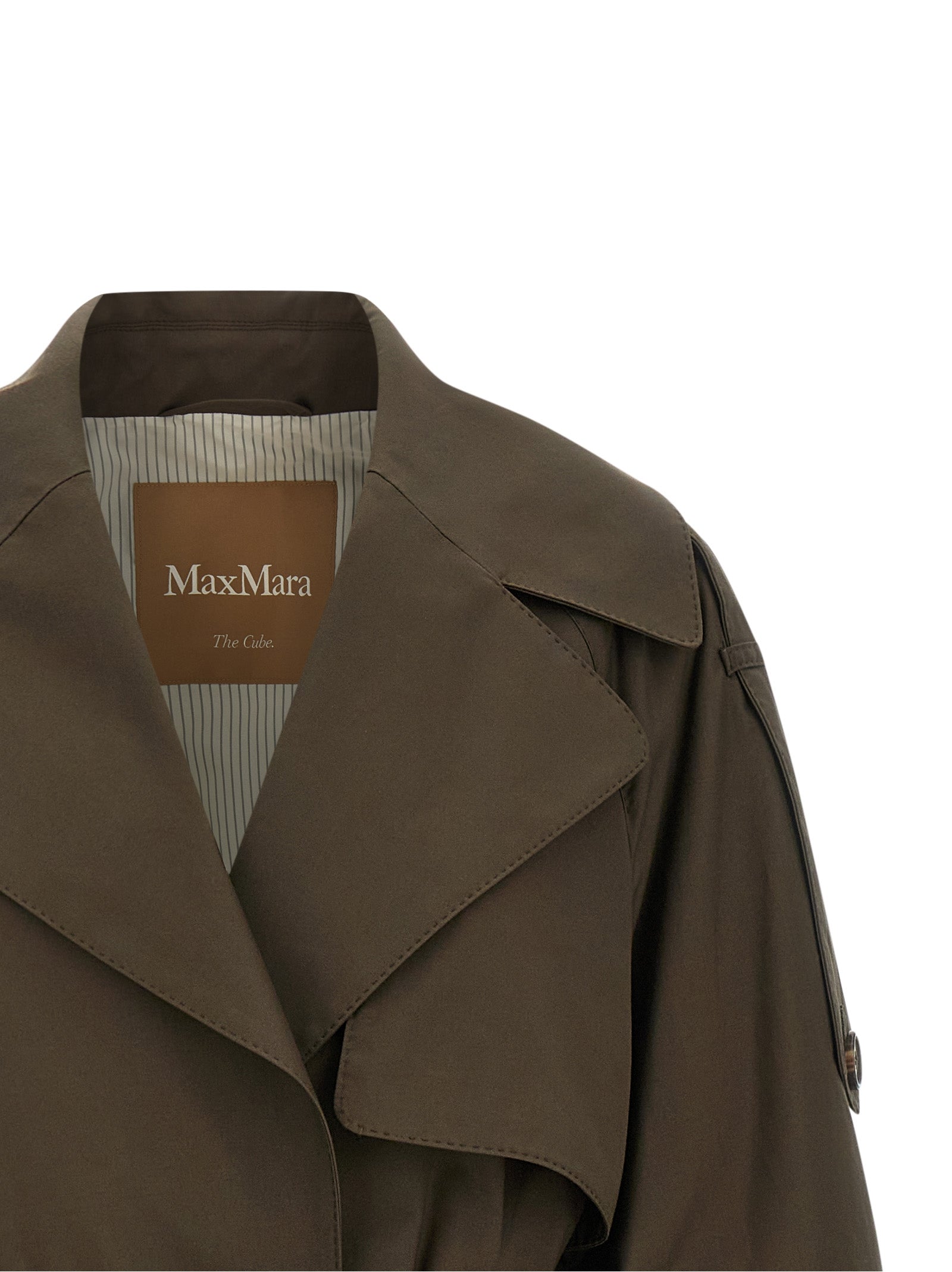 Max Mara Bicolor Cotton Coat Max Mara