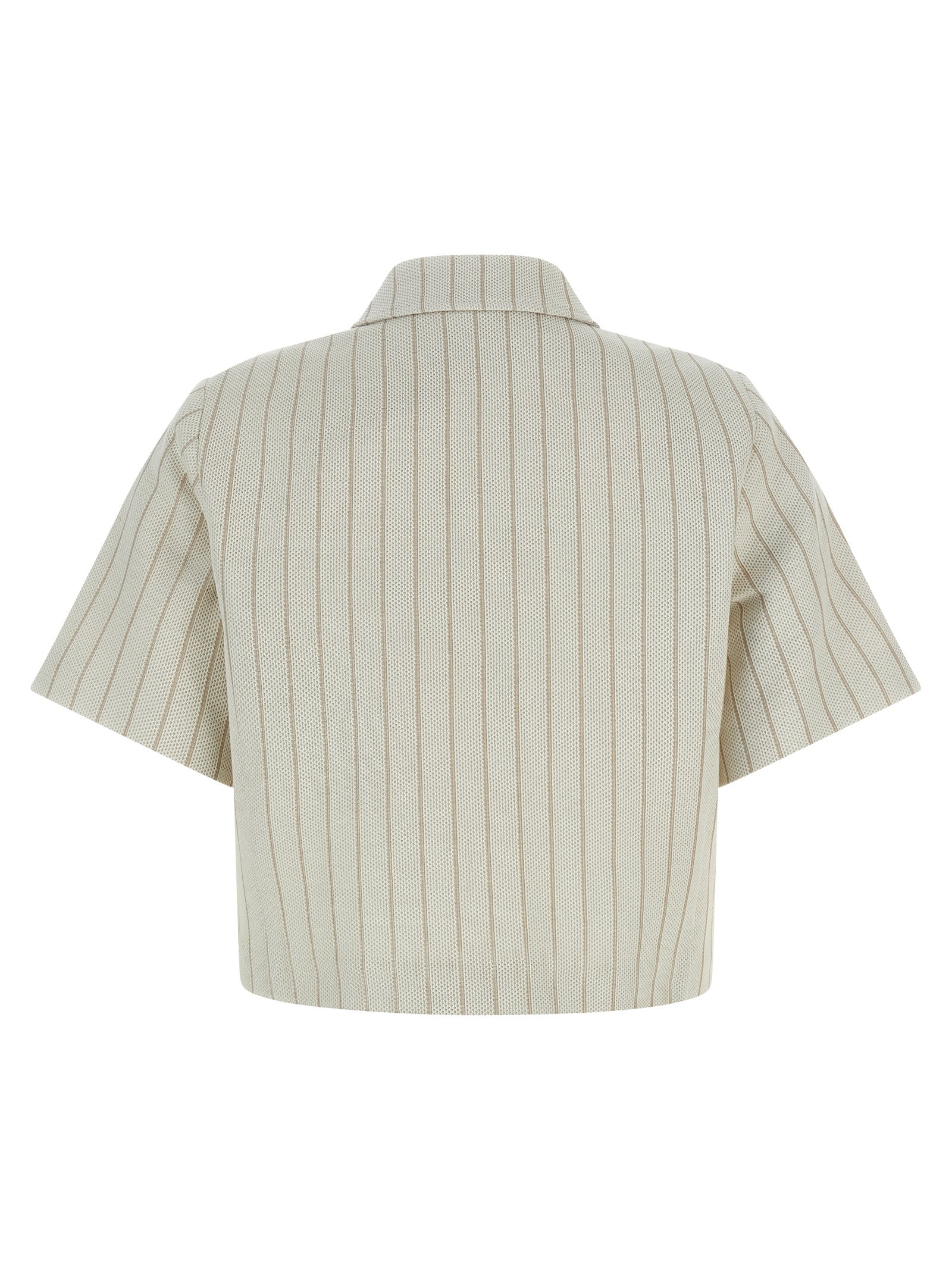 Max Mara Beige Cotton Full-Length Jacket Max Mara