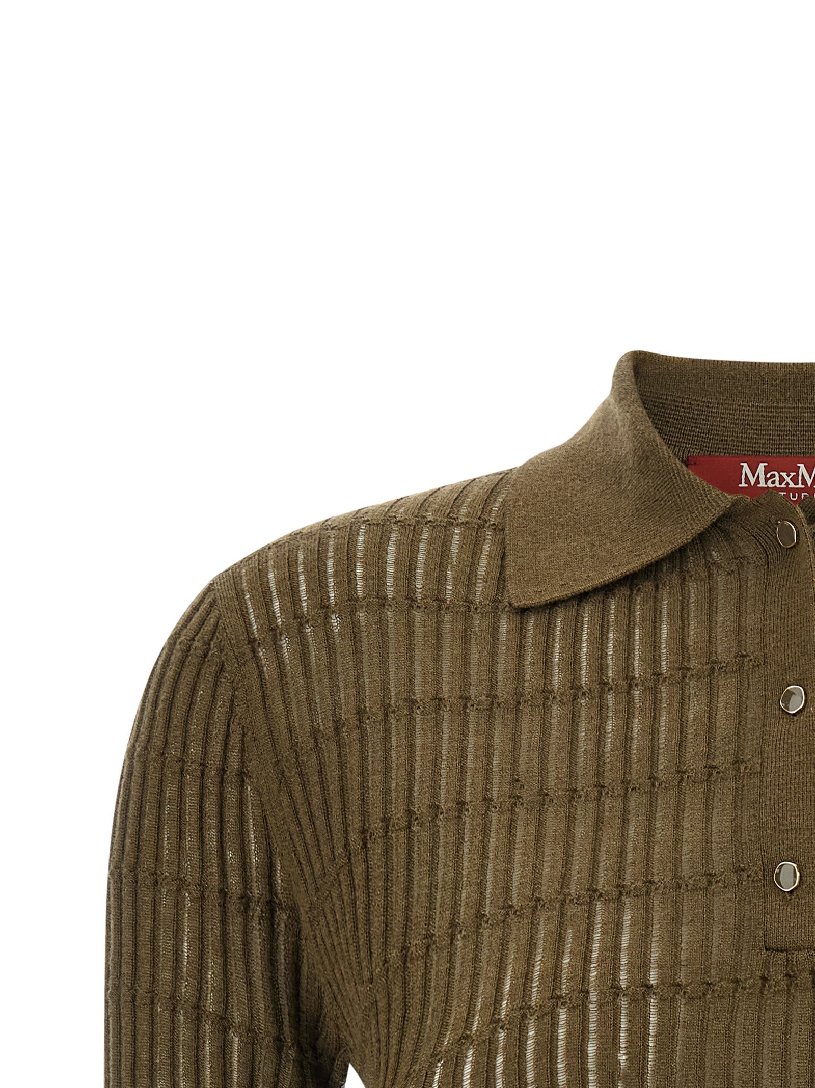 Max Mara Bicolor Silk Polo Shirt Max Mara