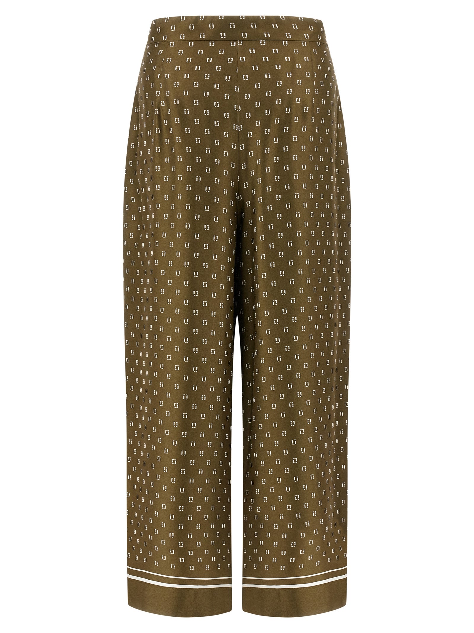 Max Mara Bicolor Silk Casual Pants Max Mara