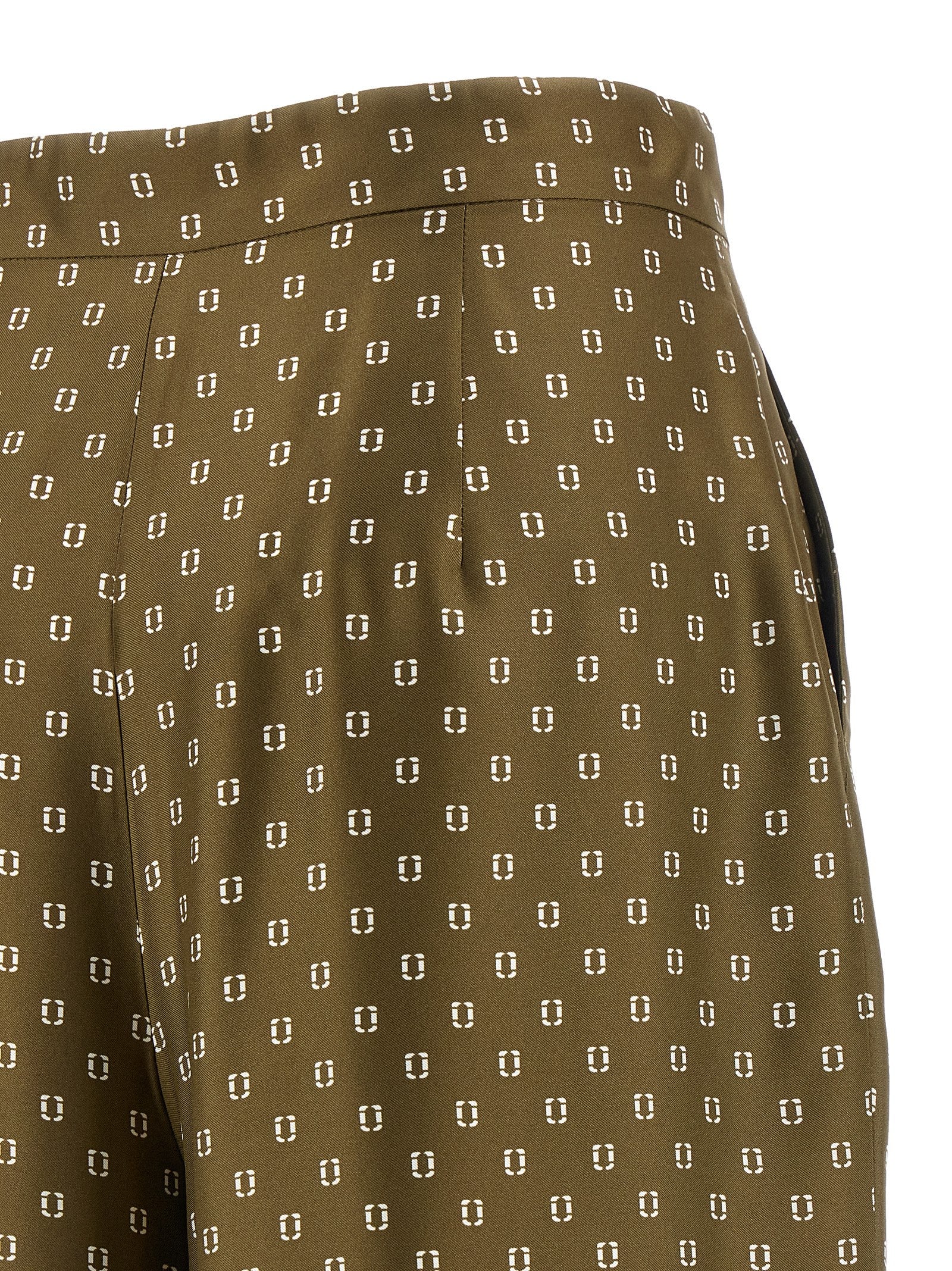 Max Mara Bicolor Silk Casual Pants Max Mara