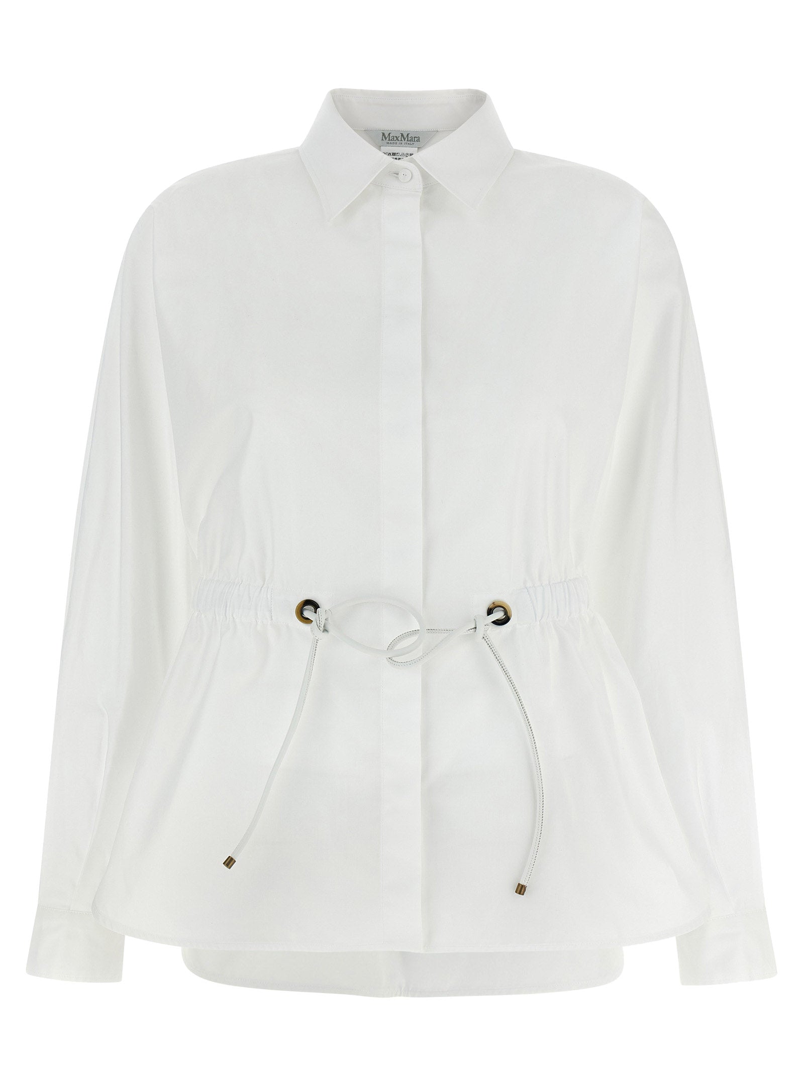 Max Mara White Cotton Blouse Max Mara