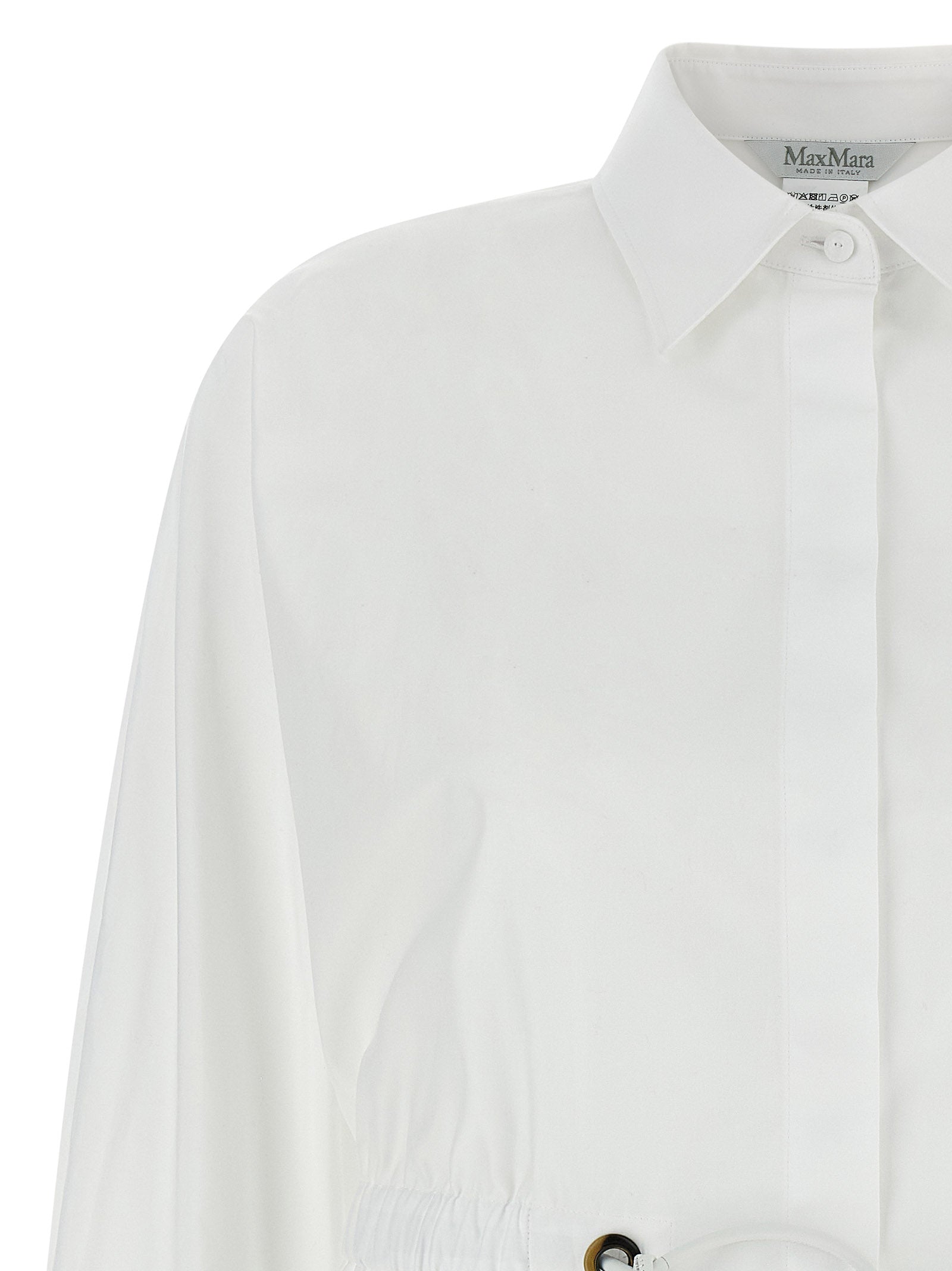 Max Mara White Cotton Blouse Max Mara
