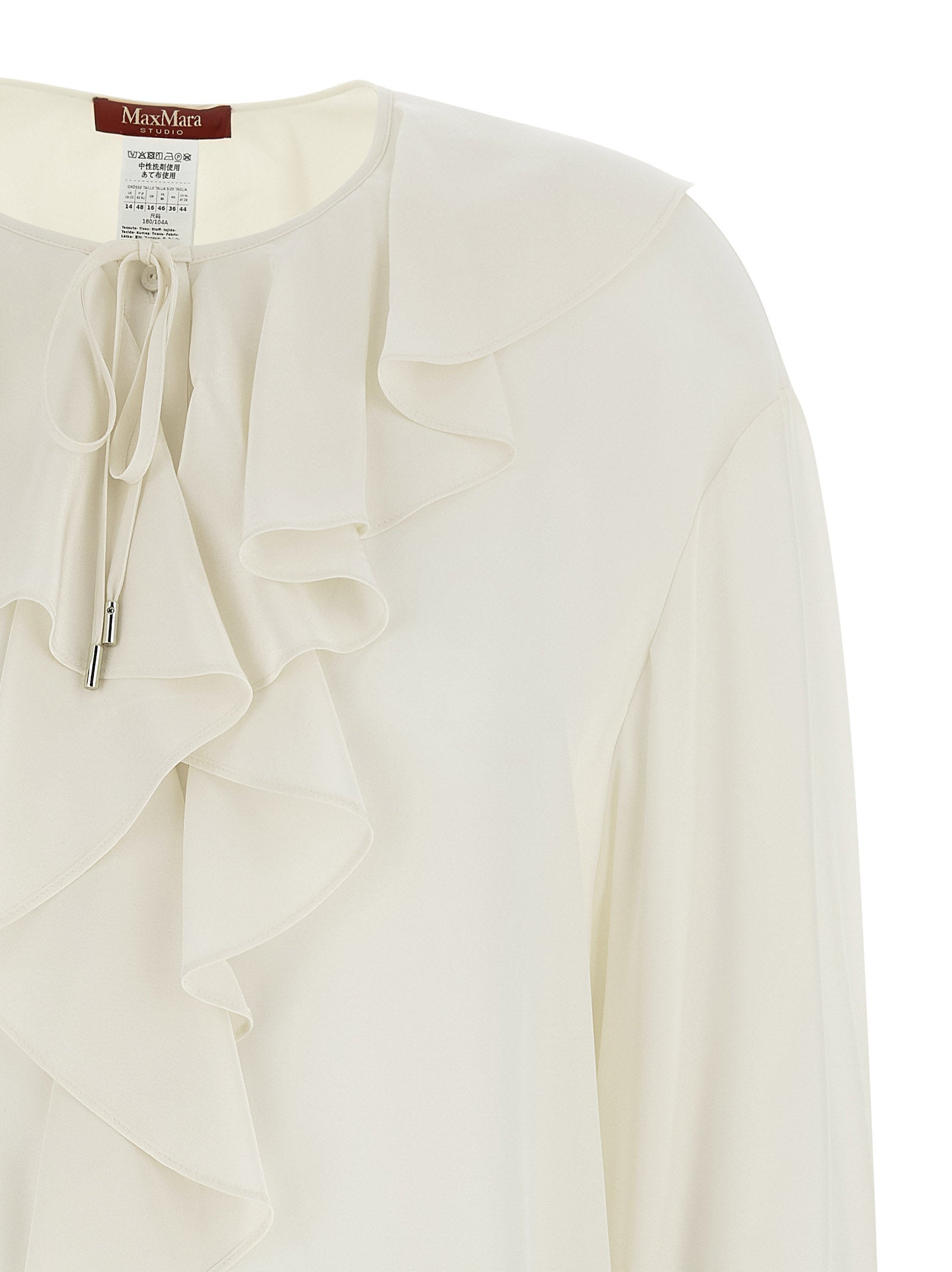 Max Mara White Silk Blouse Max Mara