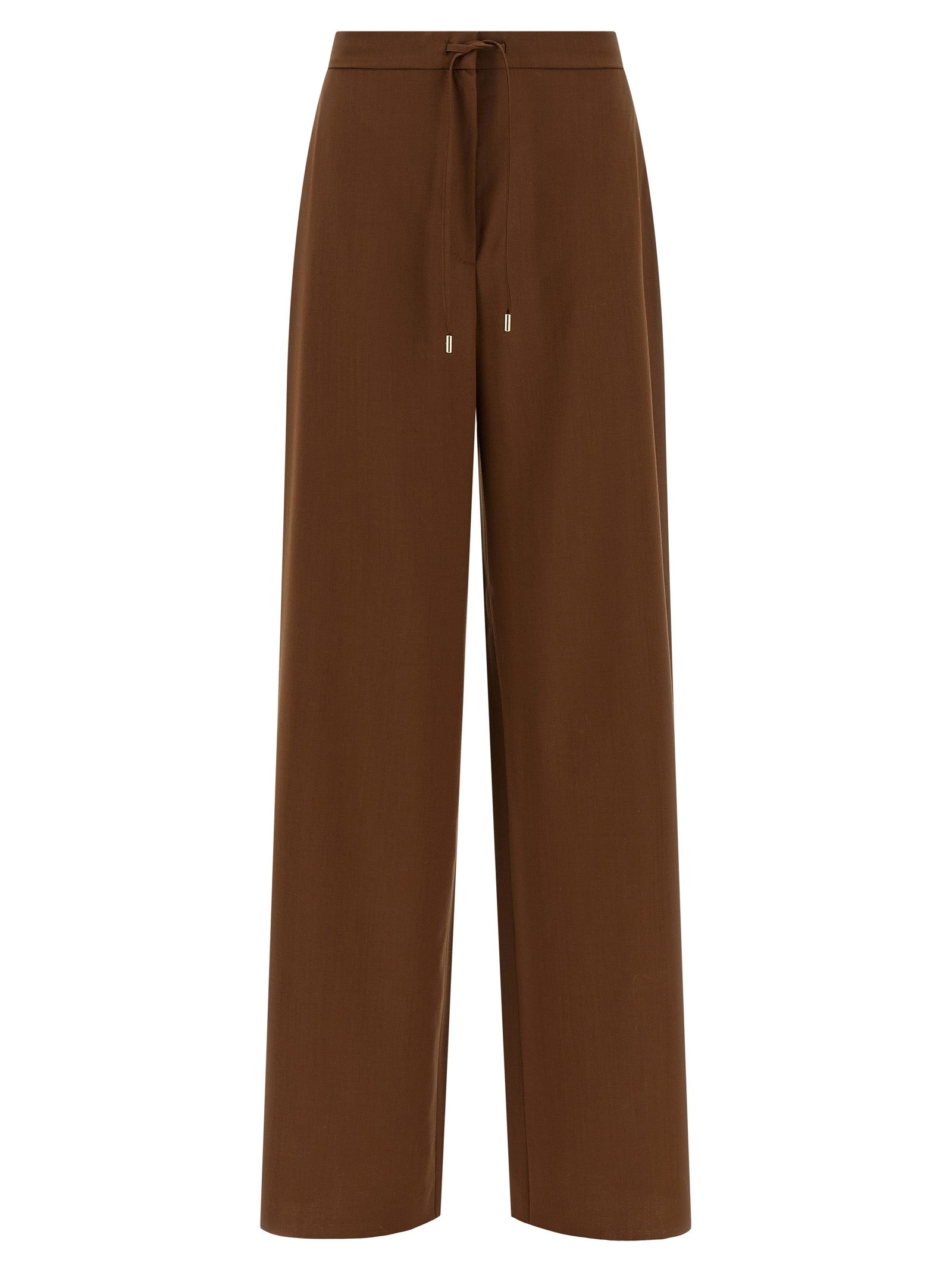 Max Mara Brown Virgin Wool Pants Max Mara