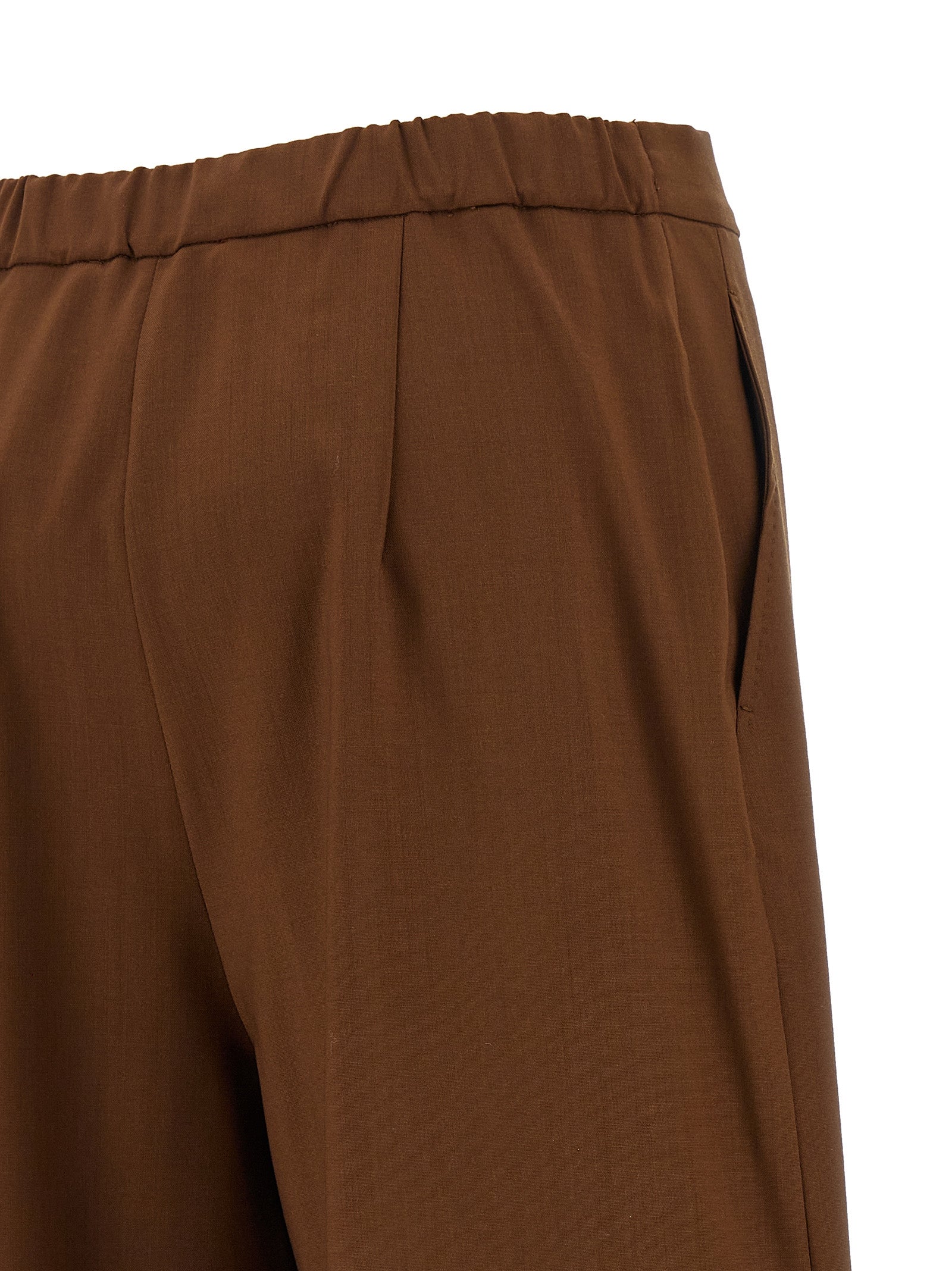 Max Mara Brown Virgin Wool Pants Max Mara