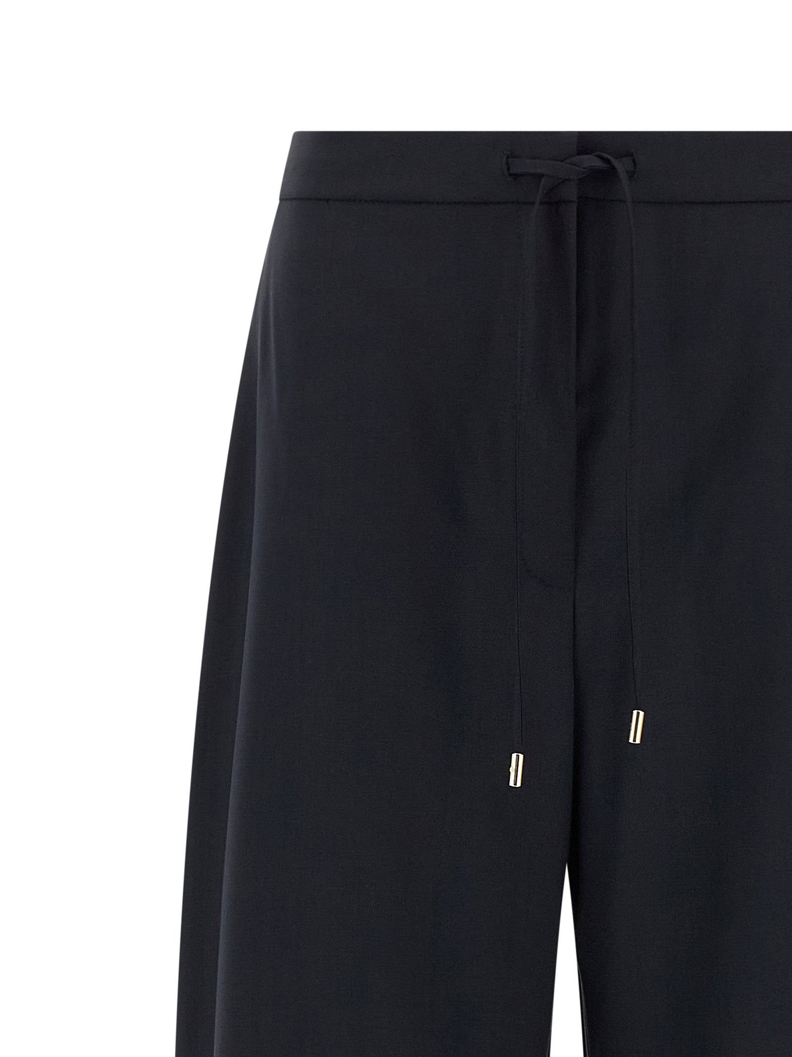 Max Mara Blue Virgin Wool Casual Pants Max Mara