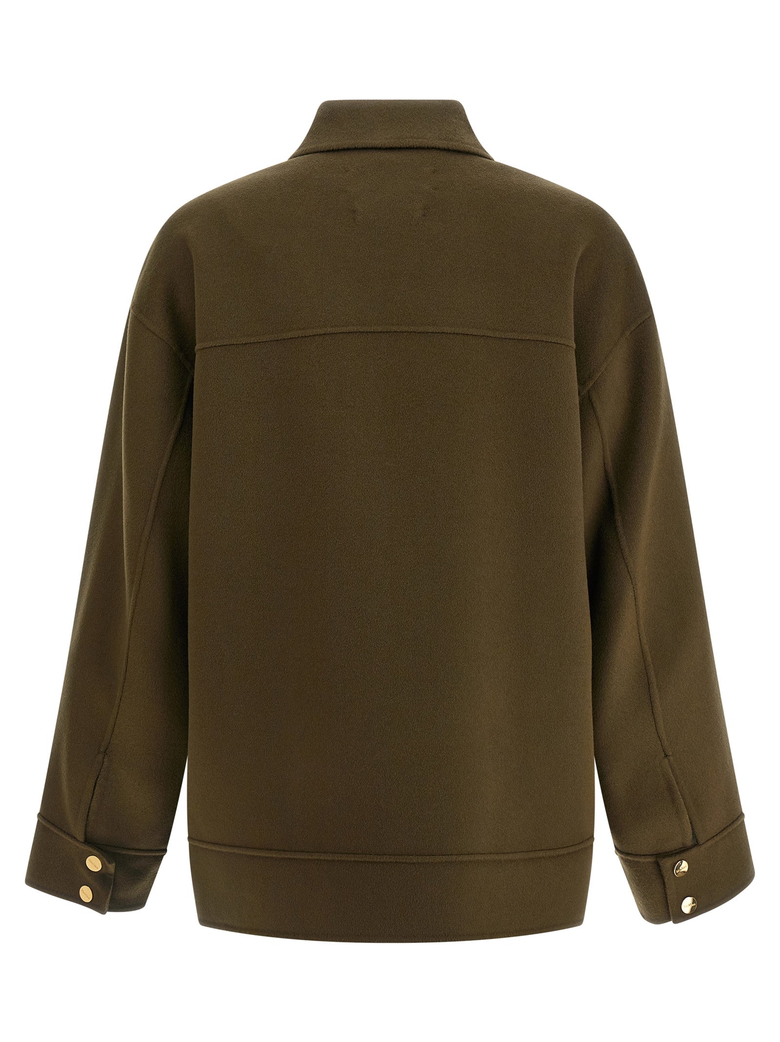 Max Mara Bicolor Virgin Wool Coat Max Mara