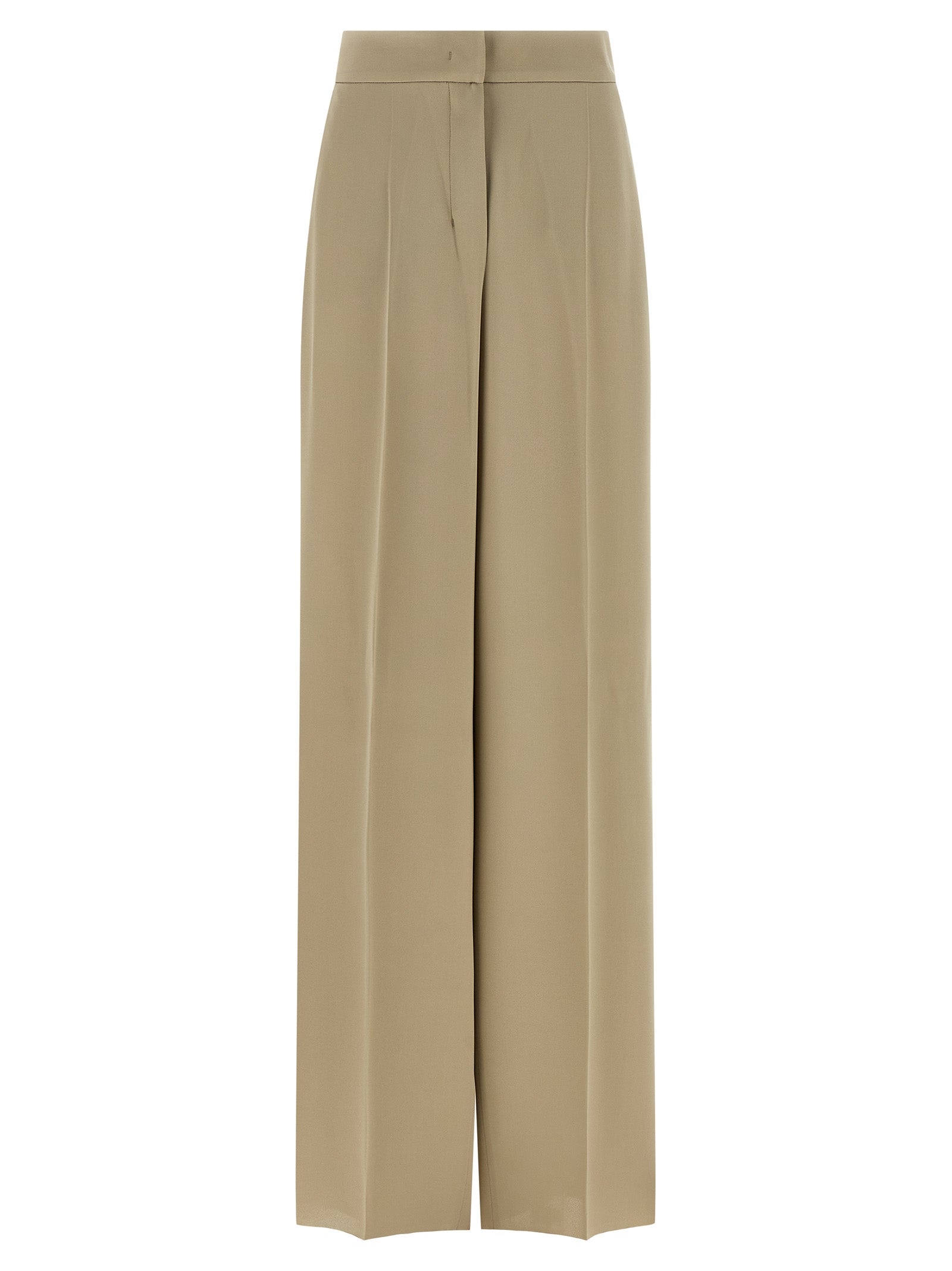 Max Mara Beige Silk Dress Pants Max Mara