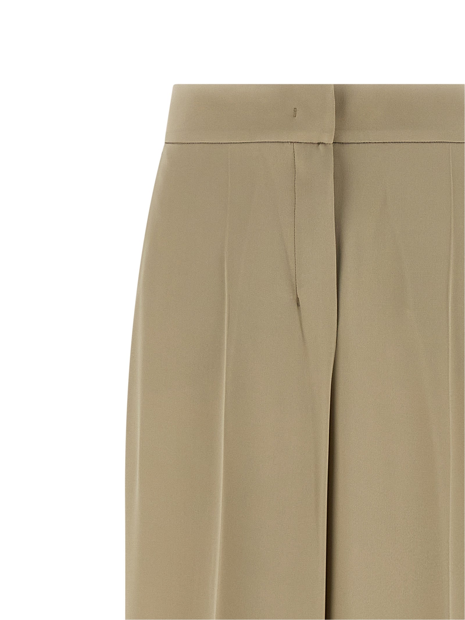 Max Mara Beige Silk Dress Pants Max Mara