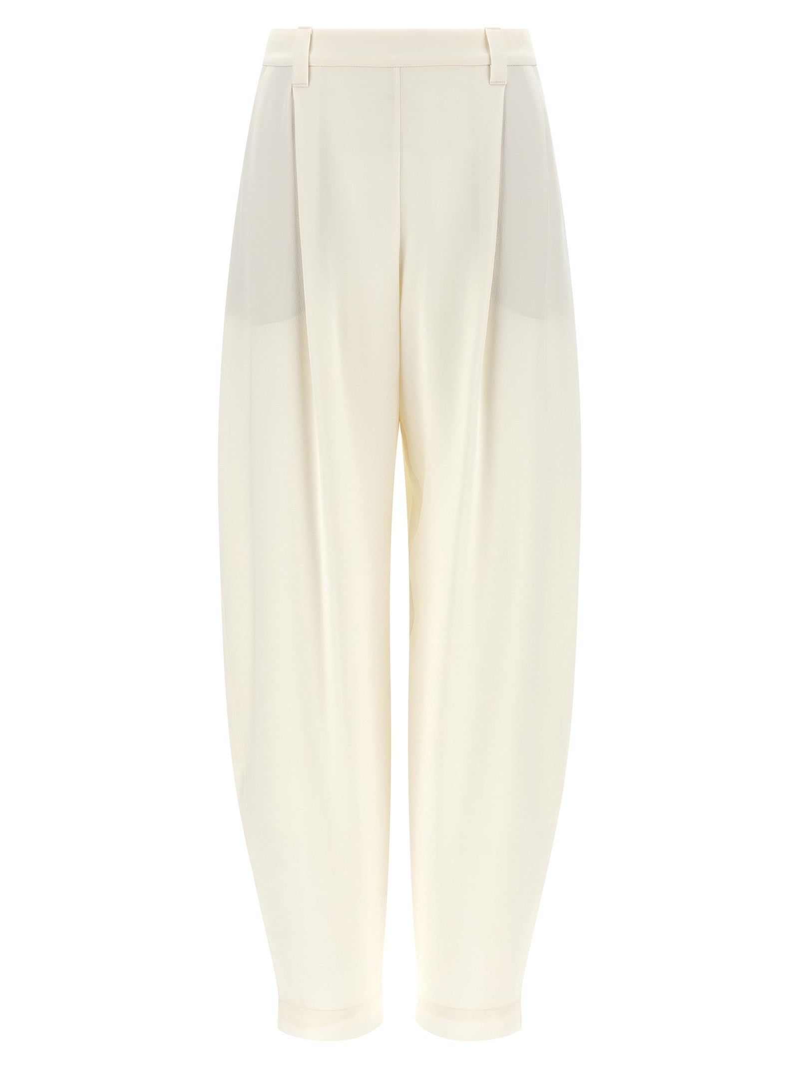 Brunello Cucinelli Beige Viscose Casual Pants Brunello Cucinelli