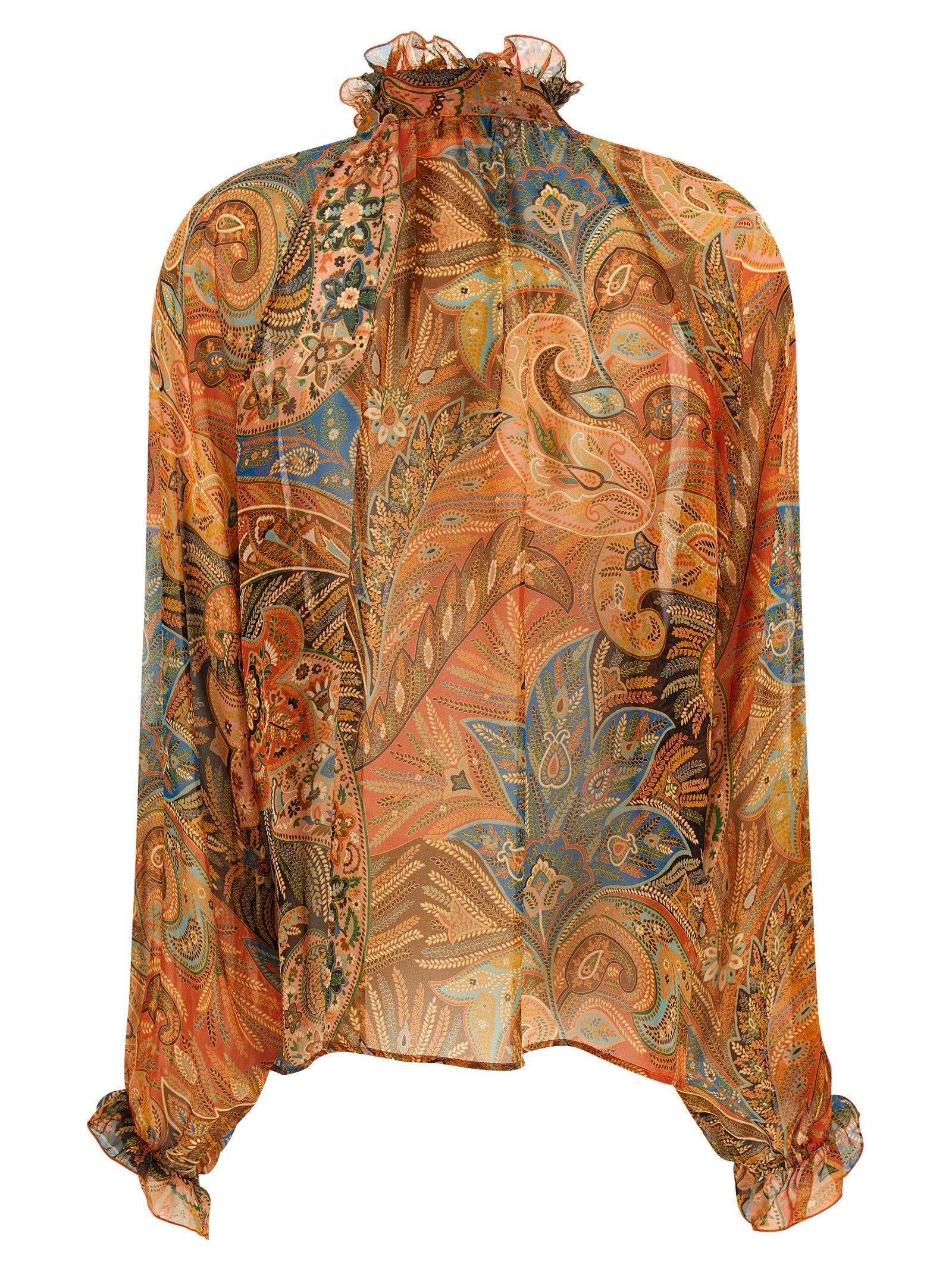 Etro Multicolor Silk Blouse Etro