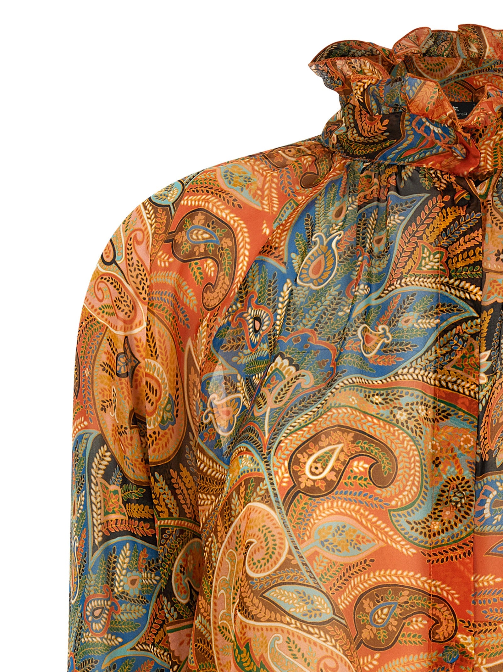 Etro Multicolor Silk Blouse Etro