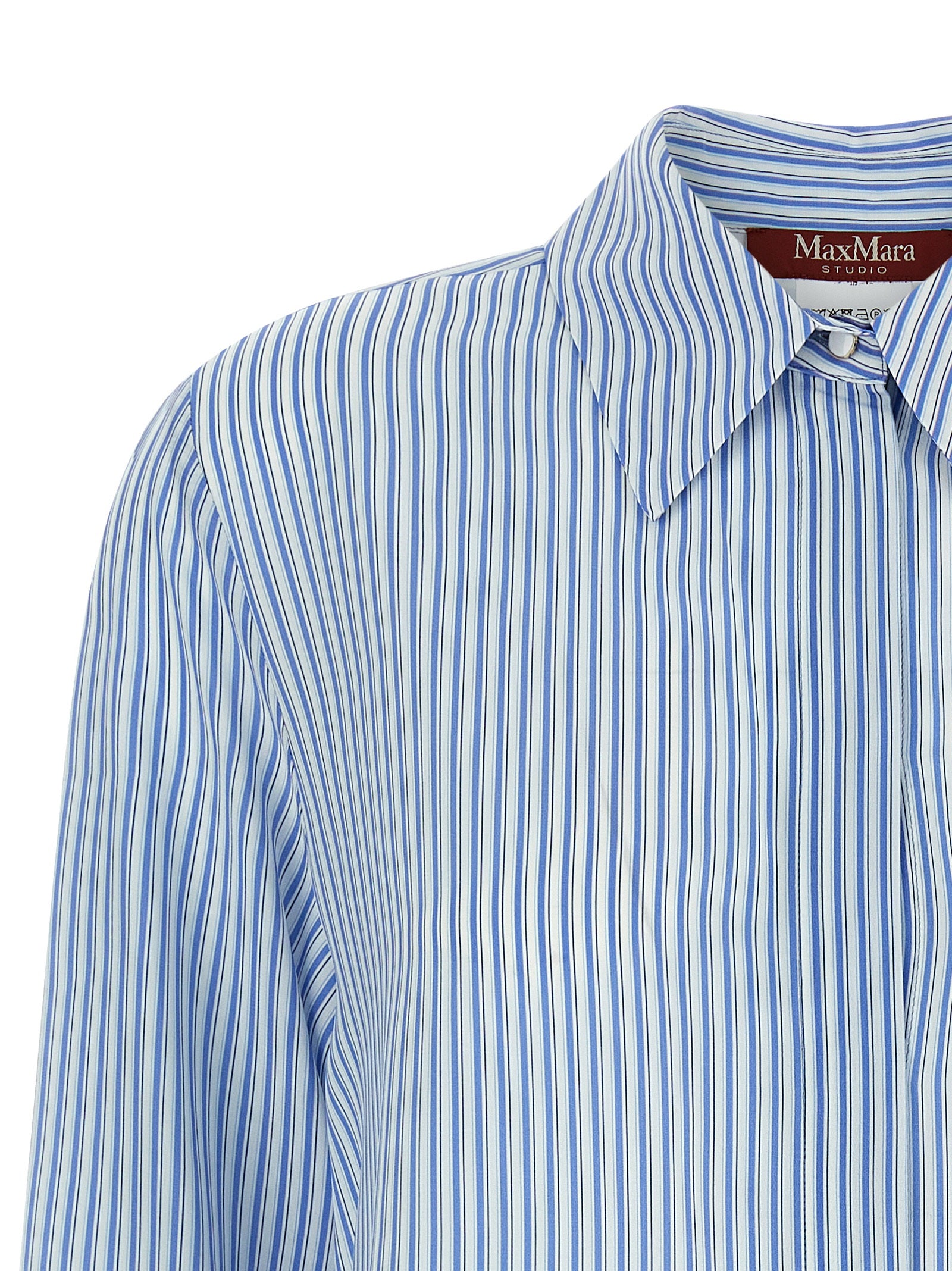 Max Mara Blue Silk Blouse Max Mara
