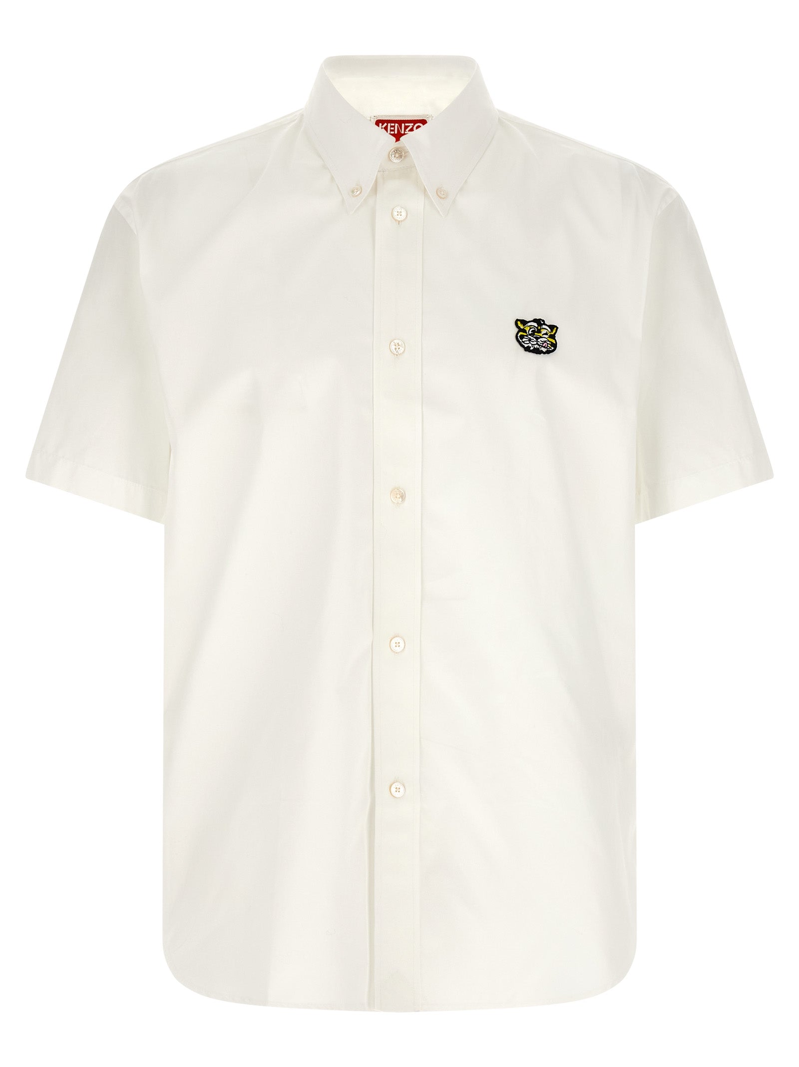 Kenzo White Cotton Blouse Kenzo