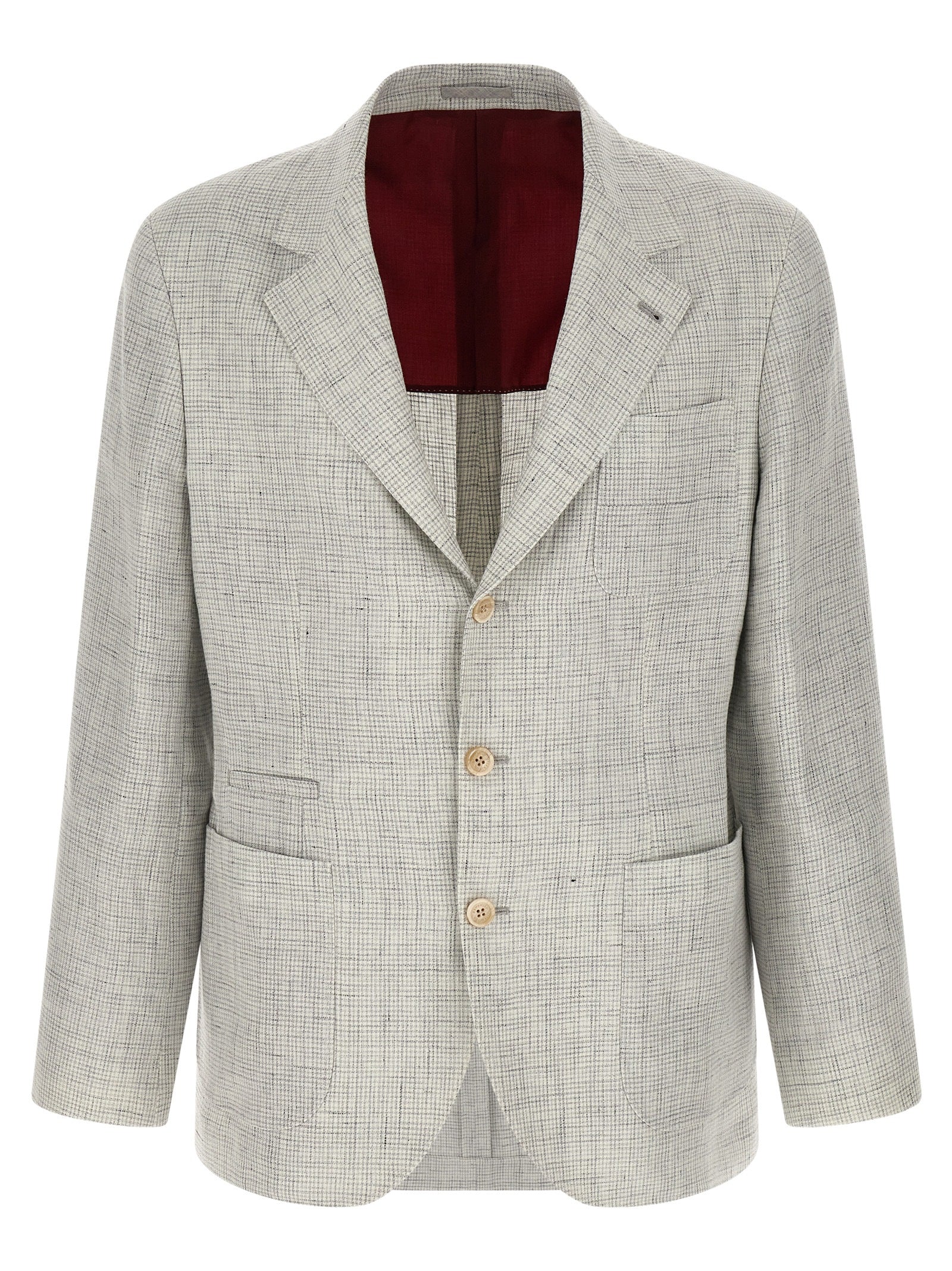 Brunello Cucinelli White Linen Blazer Brunello Cucinelli