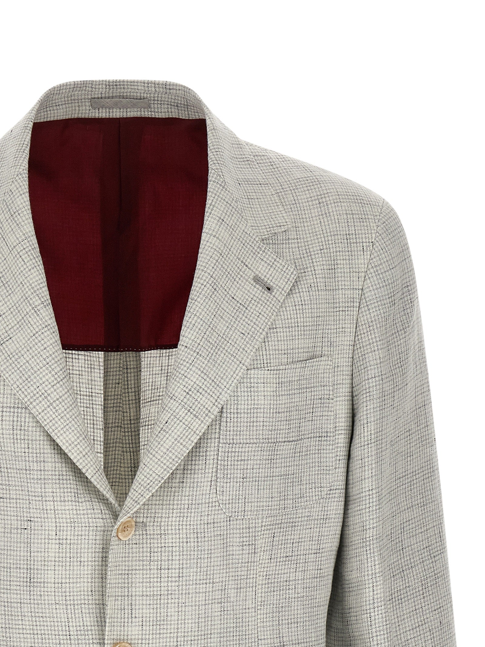 Brunello Cucinelli White Linen Blazer Brunello Cucinelli