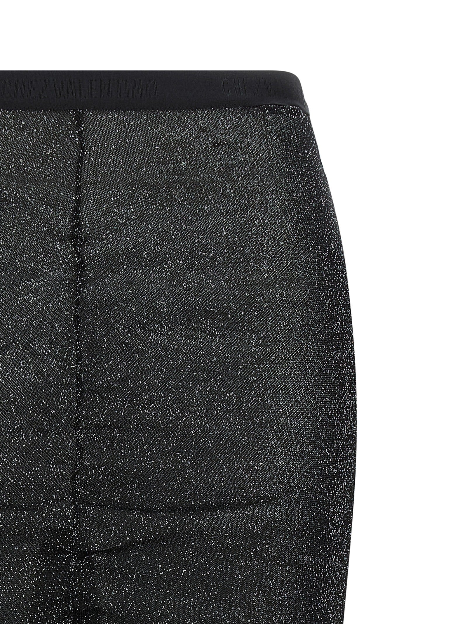 Valentino Garavani Black Viscose Midi Skirt Valentino Garavani