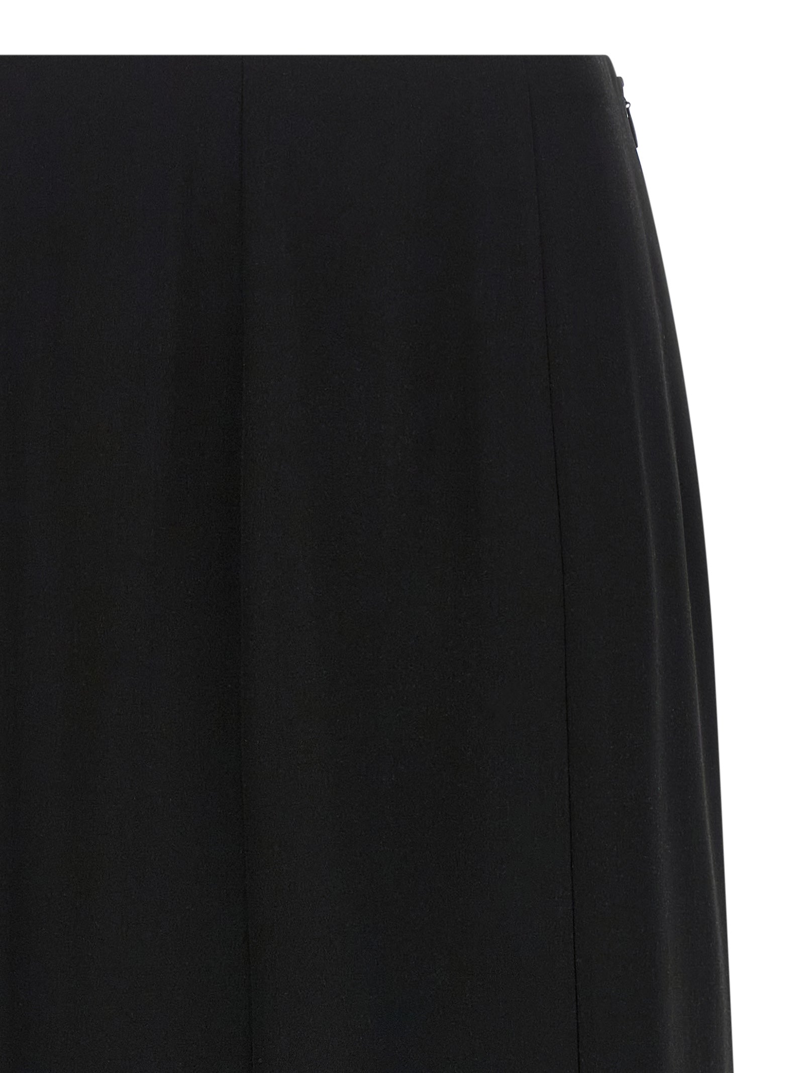 Valentino Garavani Black Silk Midi Skirt Valentino Garavani