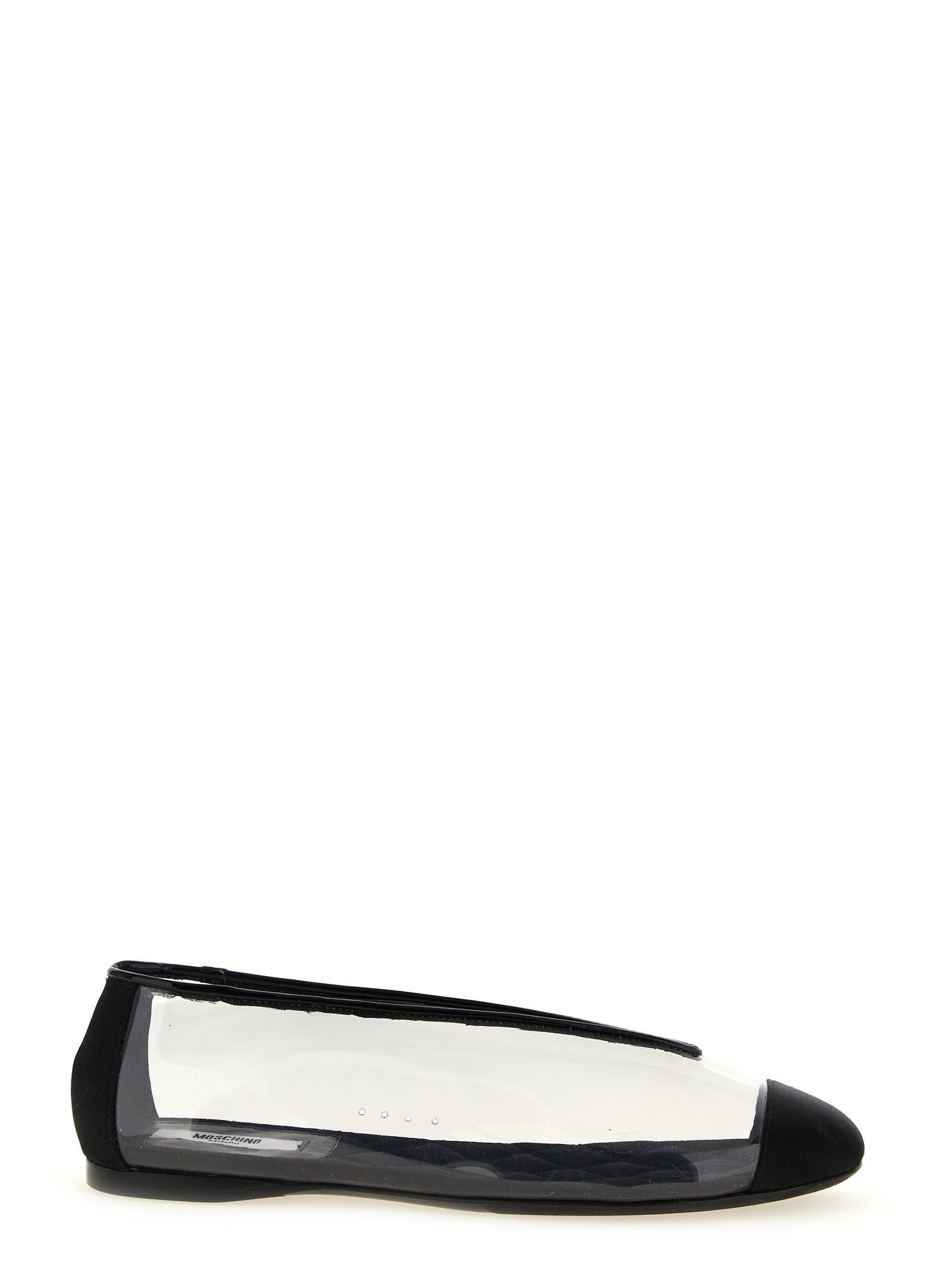 Moschino Black Pvc Ballet Flats Moschino
