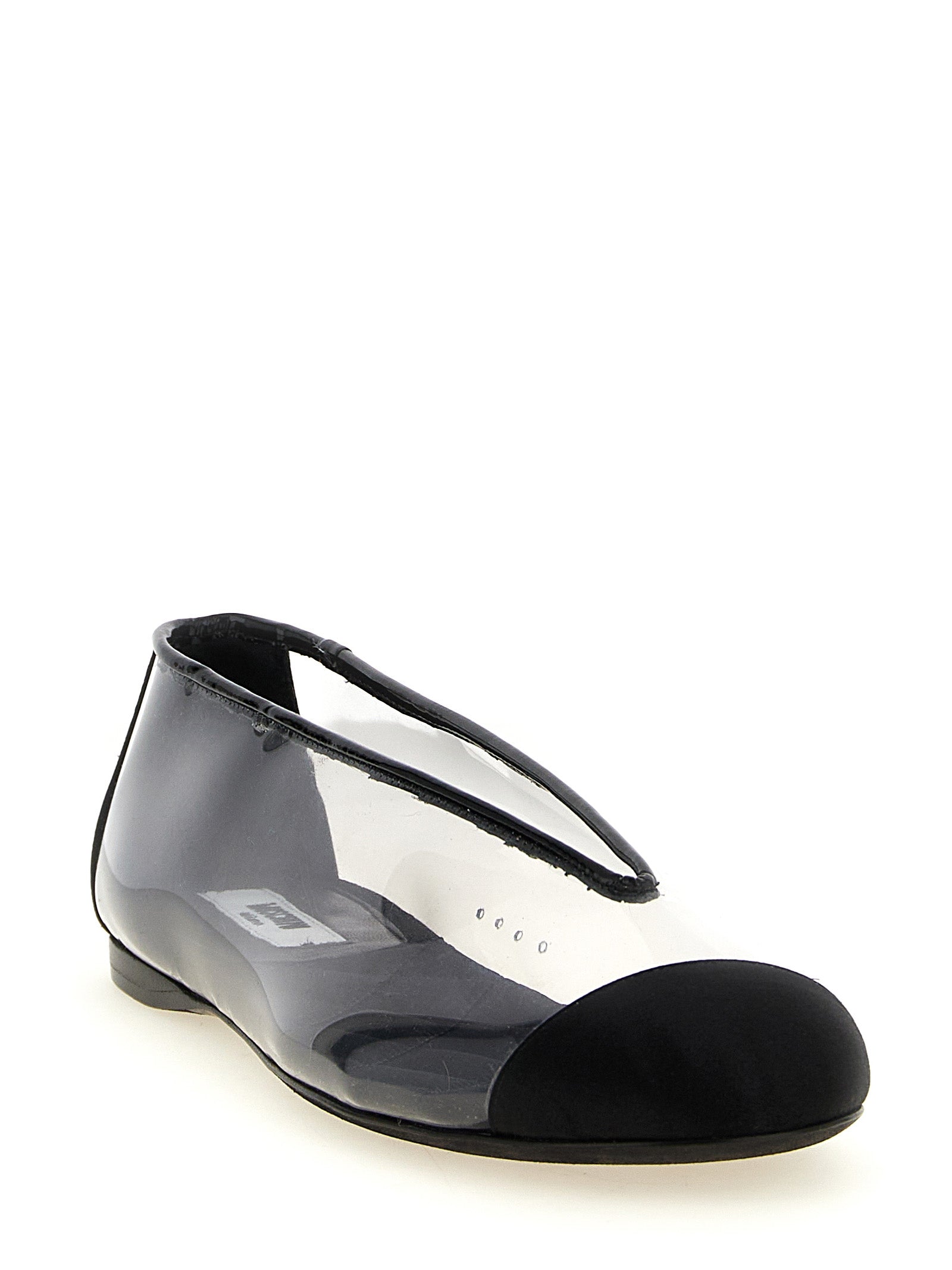 Moschino Black Pvc Ballet Flats Moschino