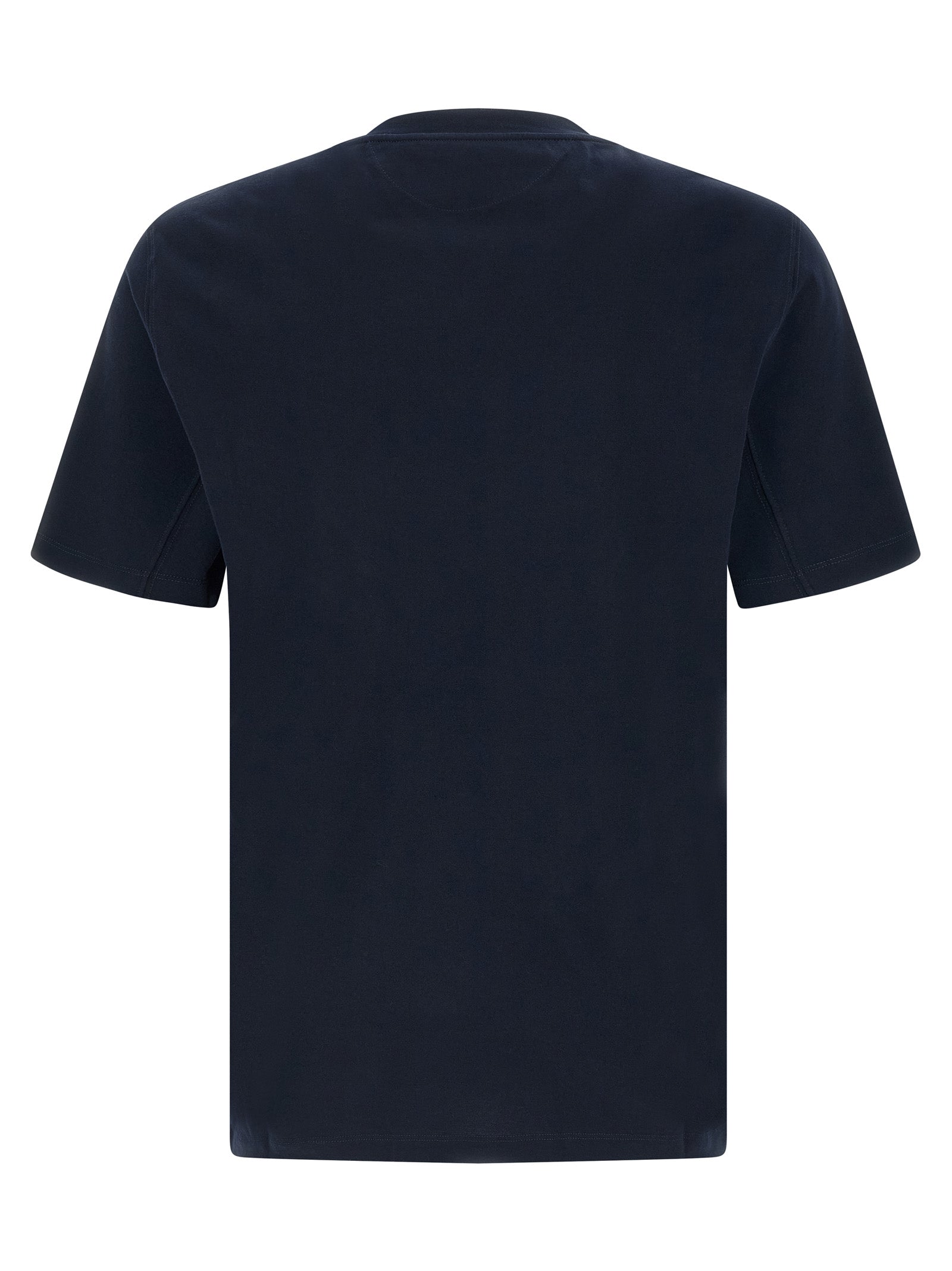 Brunello Cucinelli Blue Cotton T-Shirt Brunello Cucinelli