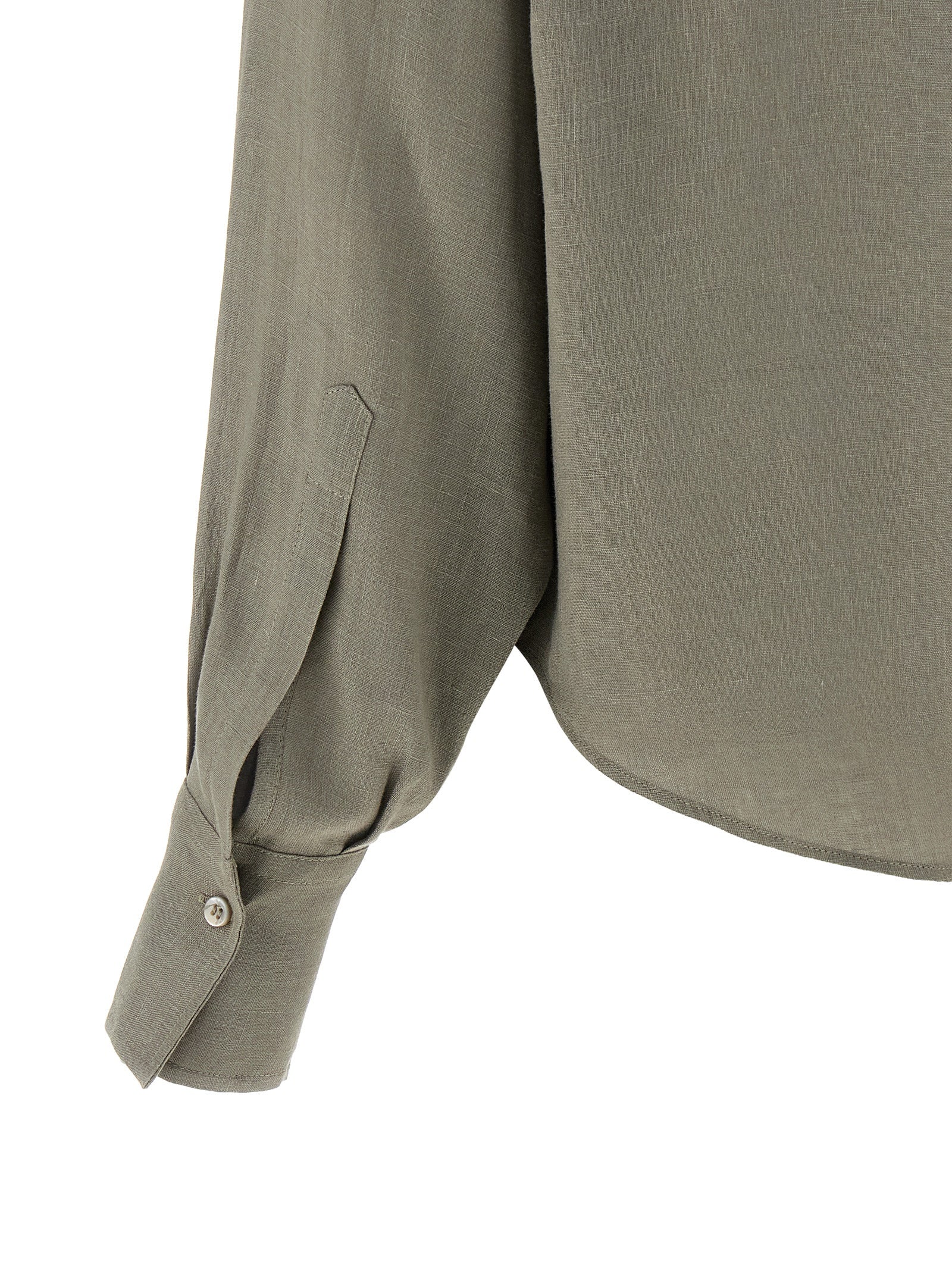 Brunello Cucinelli Bicolor Linen Blouse Brunello Cucinelli