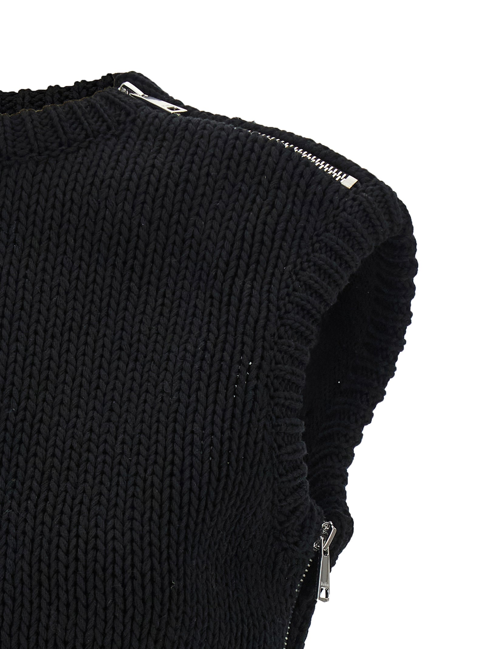 Max Mara Black Cotton Cardigan Max Mara