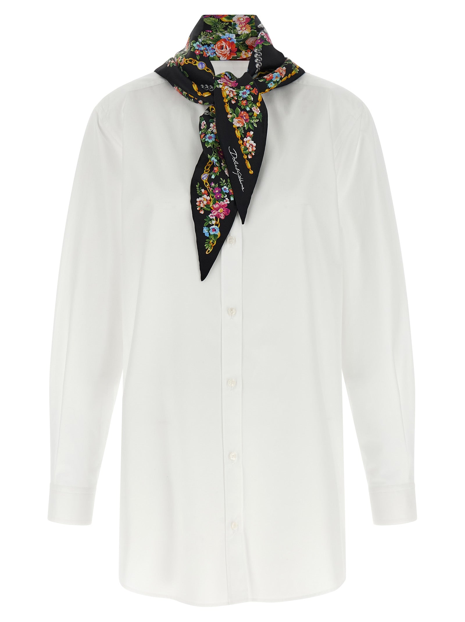 Dolce & Gabbana White Cotton Blouse Dolce & Gabbana