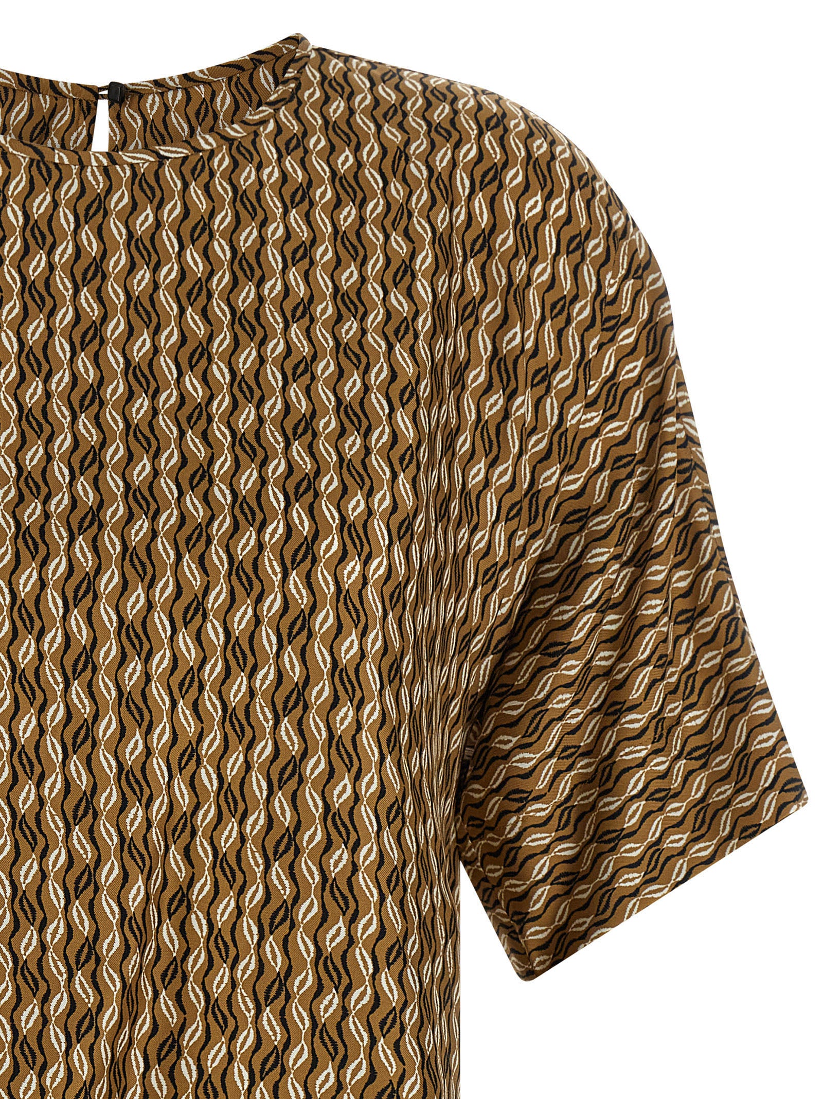 Max Mara Brown Silk Blouse Max Mara