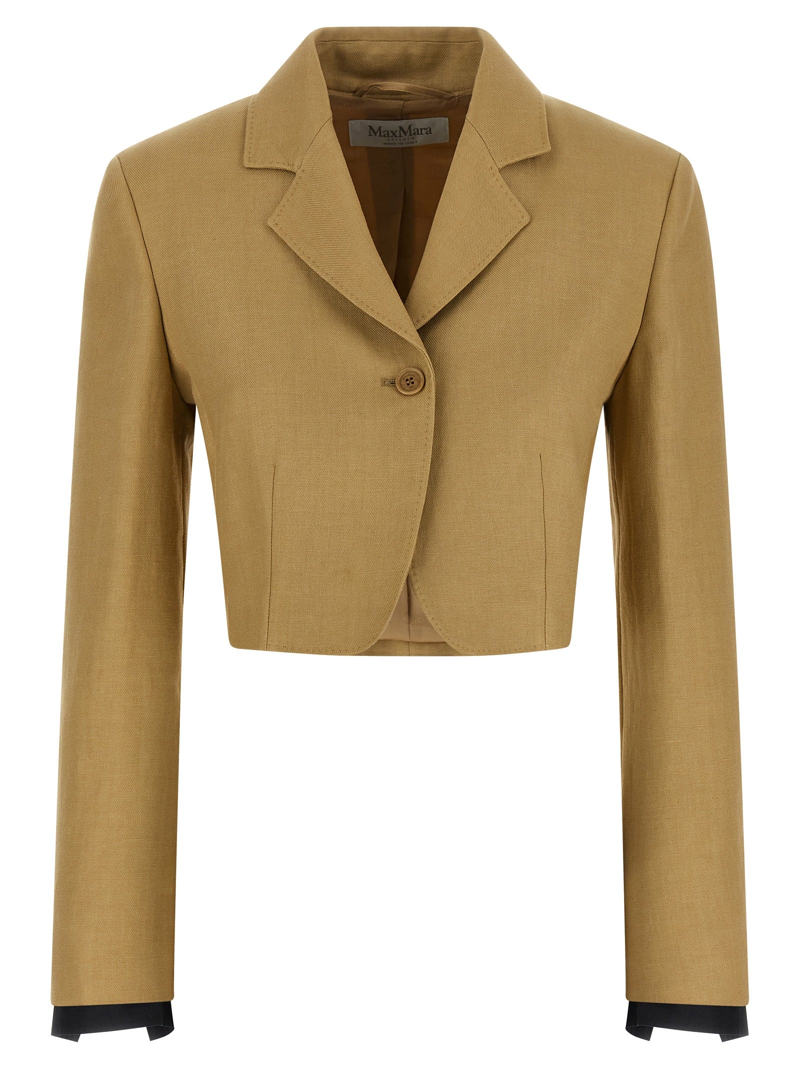 Max Mara Beige Linen Blazer Max Mara
