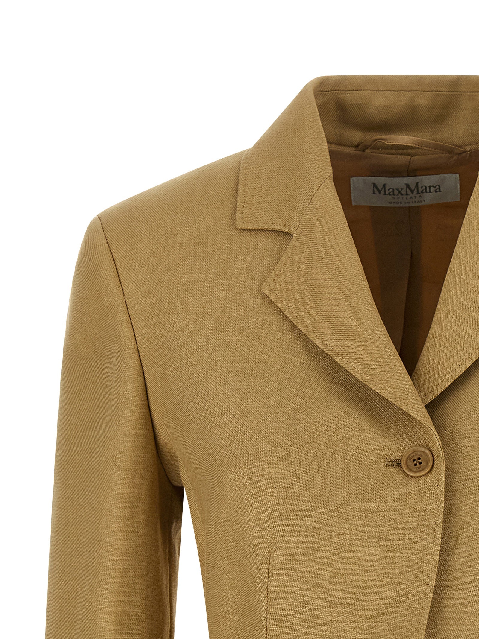 Max Mara Beige Linen Blazer Max Mara