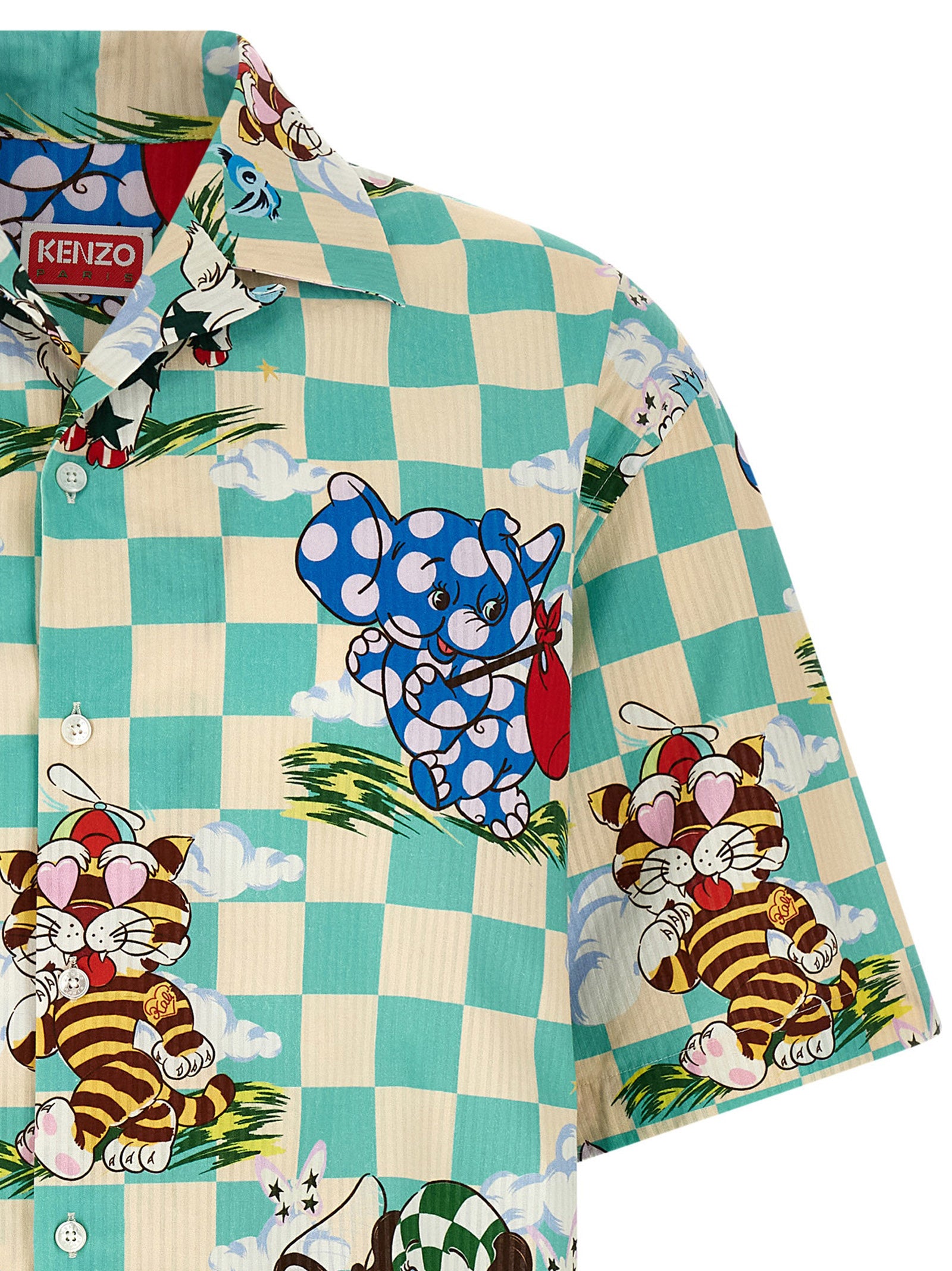 Kenzo Multicolor Cotton Blouse Kenzo