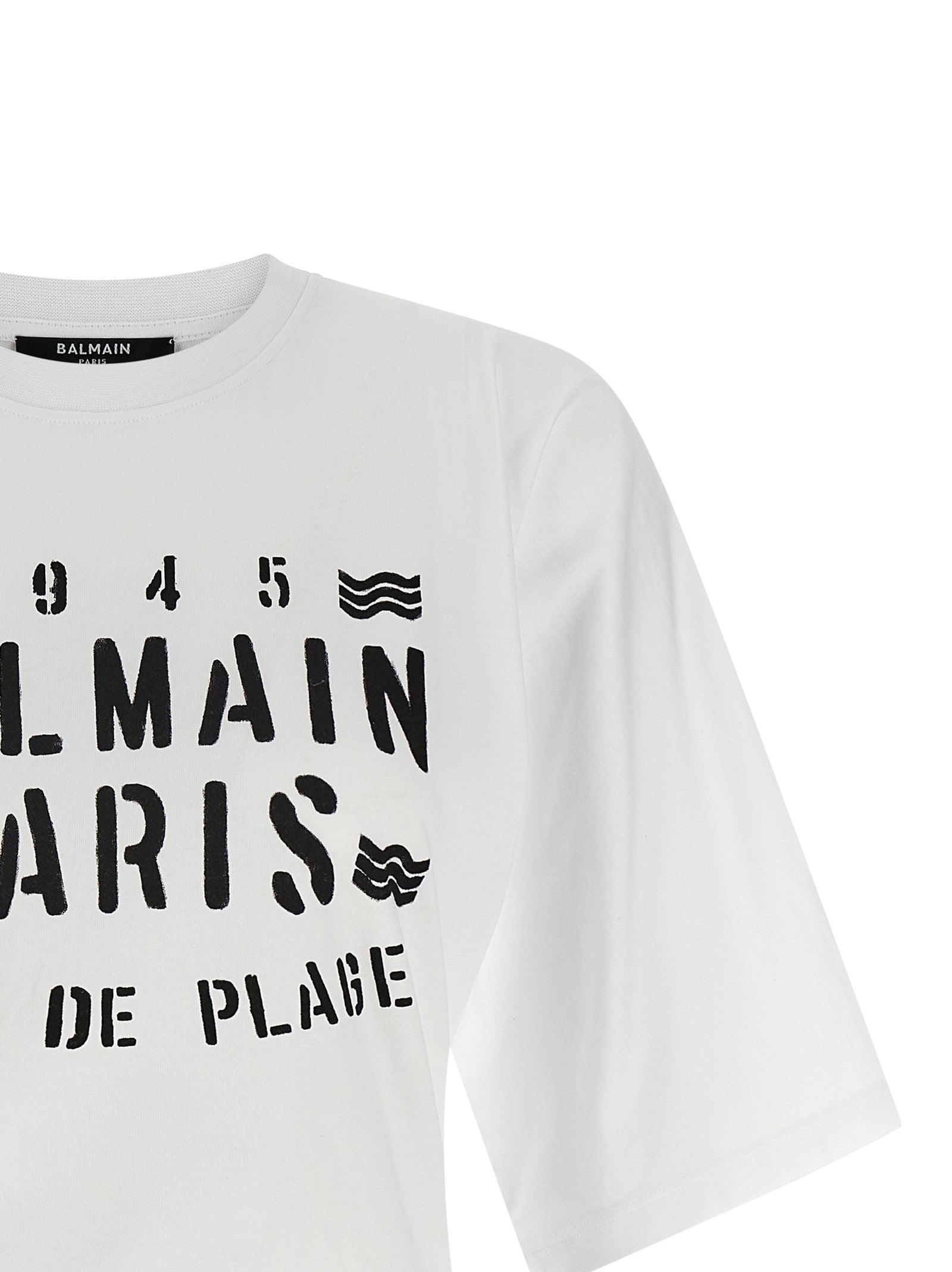 Balmain Bicolor Cotton T-Shirt Balmain
