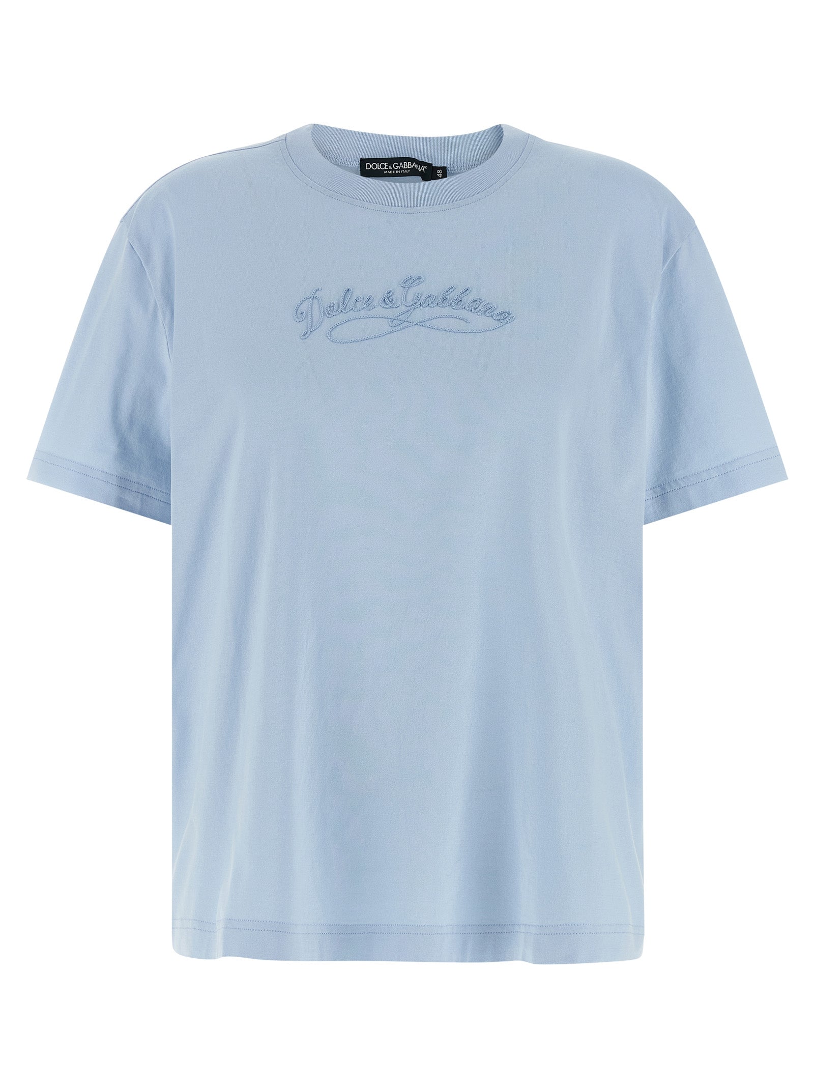 Dolce & Gabbana Blue Cotton T-Shirt Dolce & Gabbana