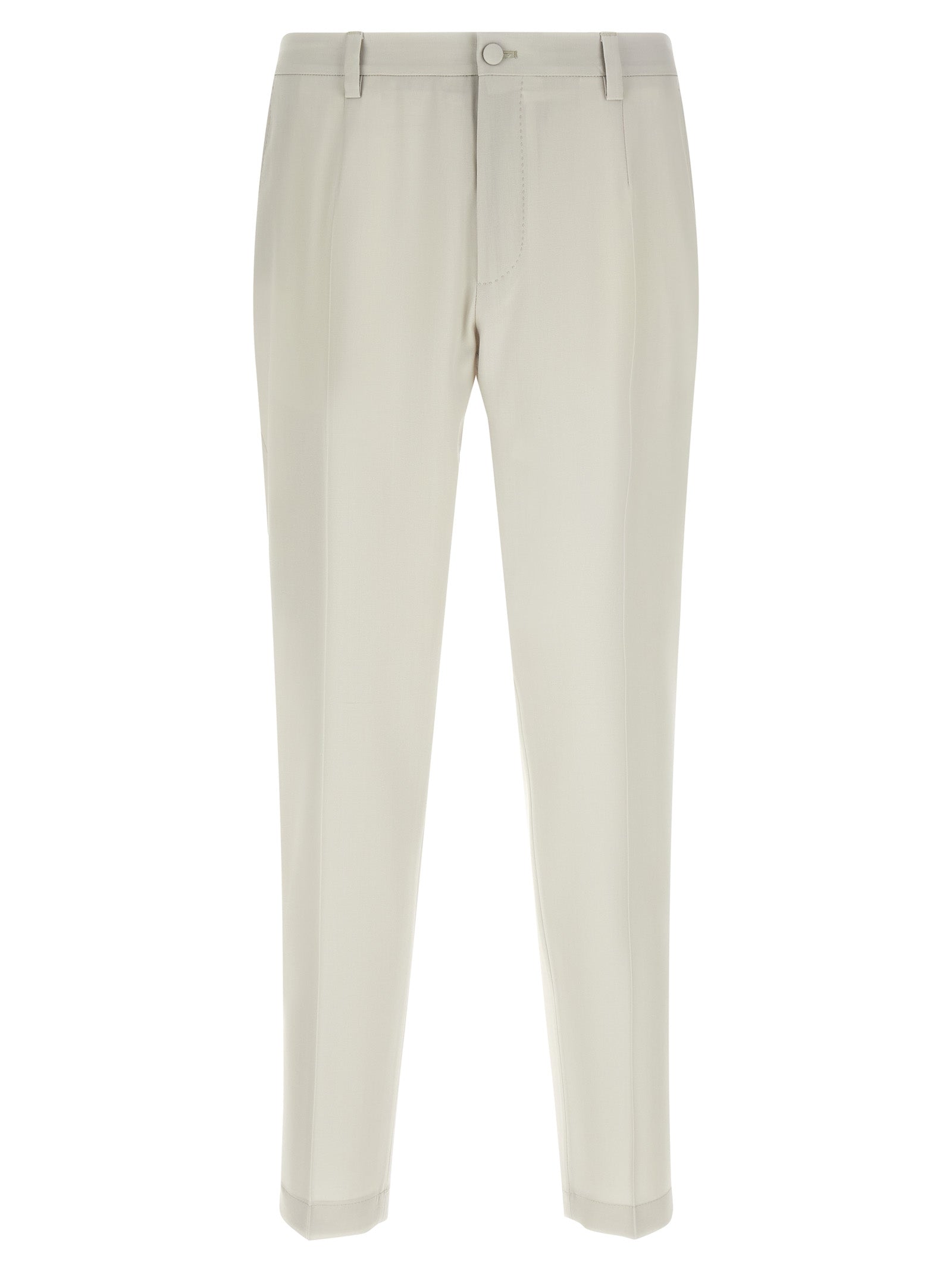 Dolce & Gabbana Beige Virgin Wool Dress Pants Dolce & Gabbana