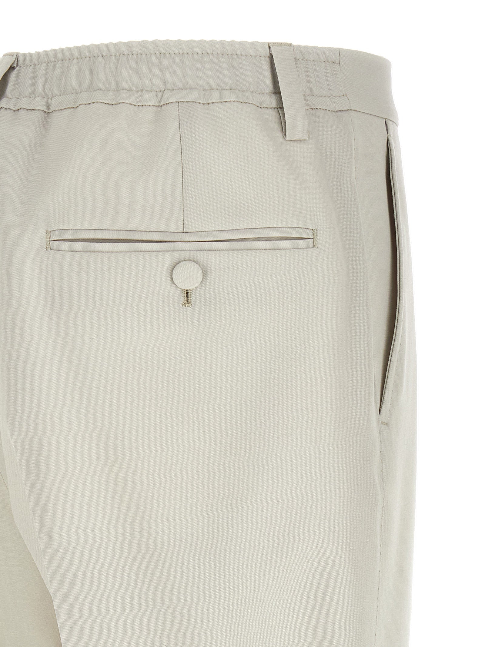 Dolce & Gabbana Beige Virgin Wool Dress Pants Dolce & Gabbana